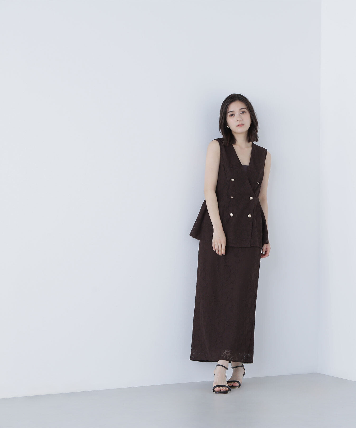  「メッシュレース SETUP ジレ」|ブルゾン・スタジャン|