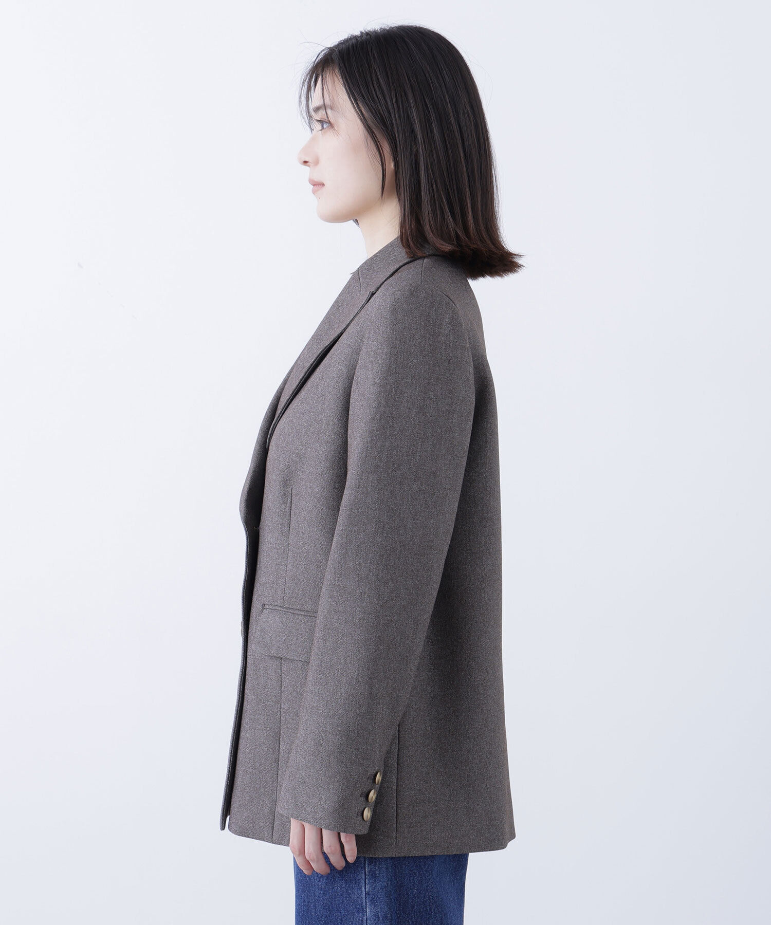  「ダブルブレストボクシージャケット」|ブルゾン・スタジャン|