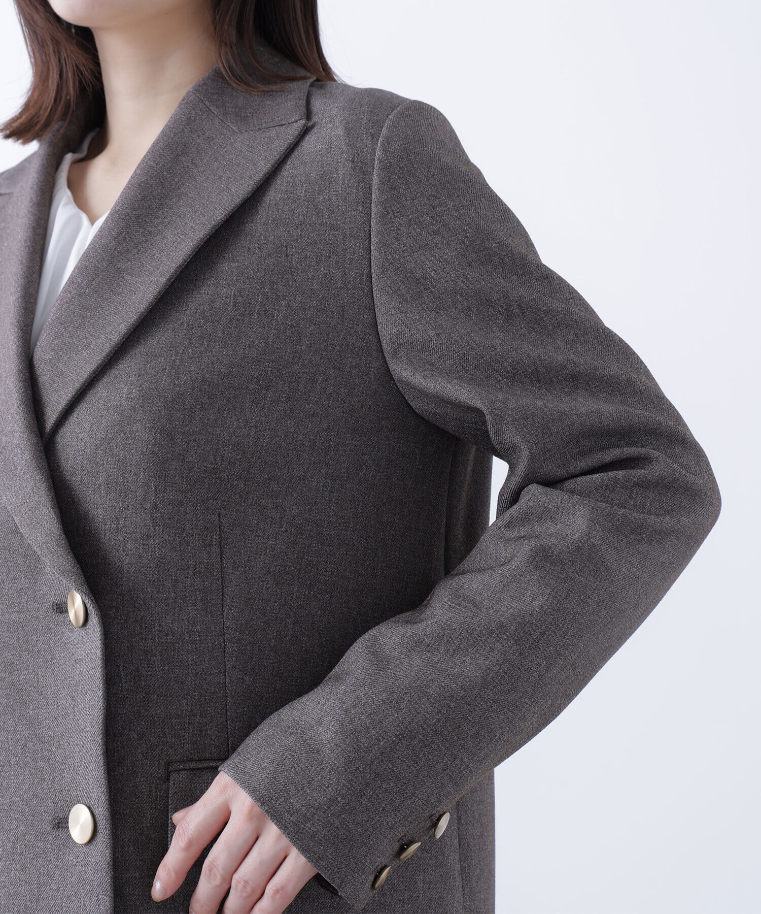  「ダブルブレストボクシージャケット」|ブルゾン・スタジャン|