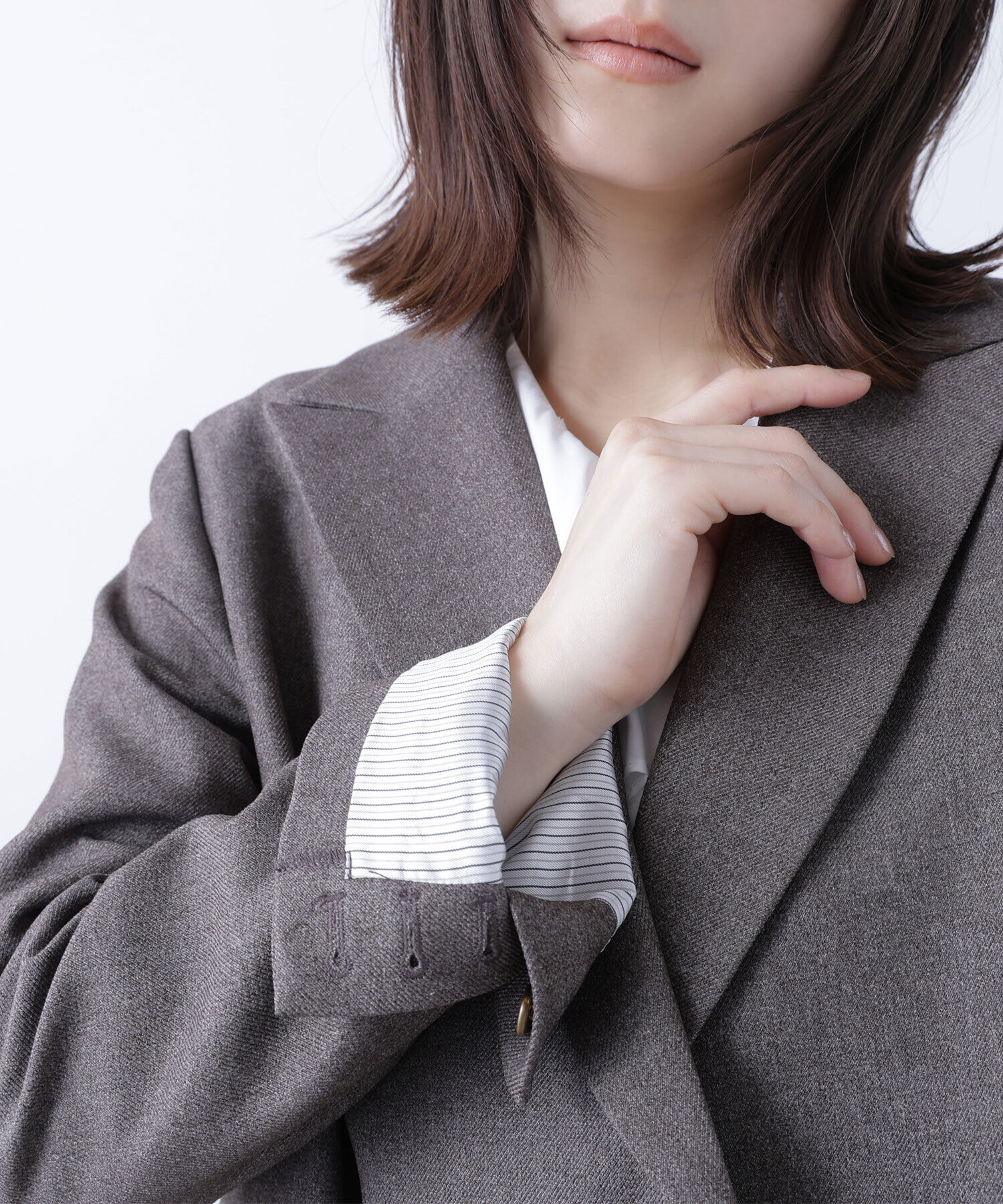  「ダブルブレストボクシージャケット」|ブルゾン・スタジャン|