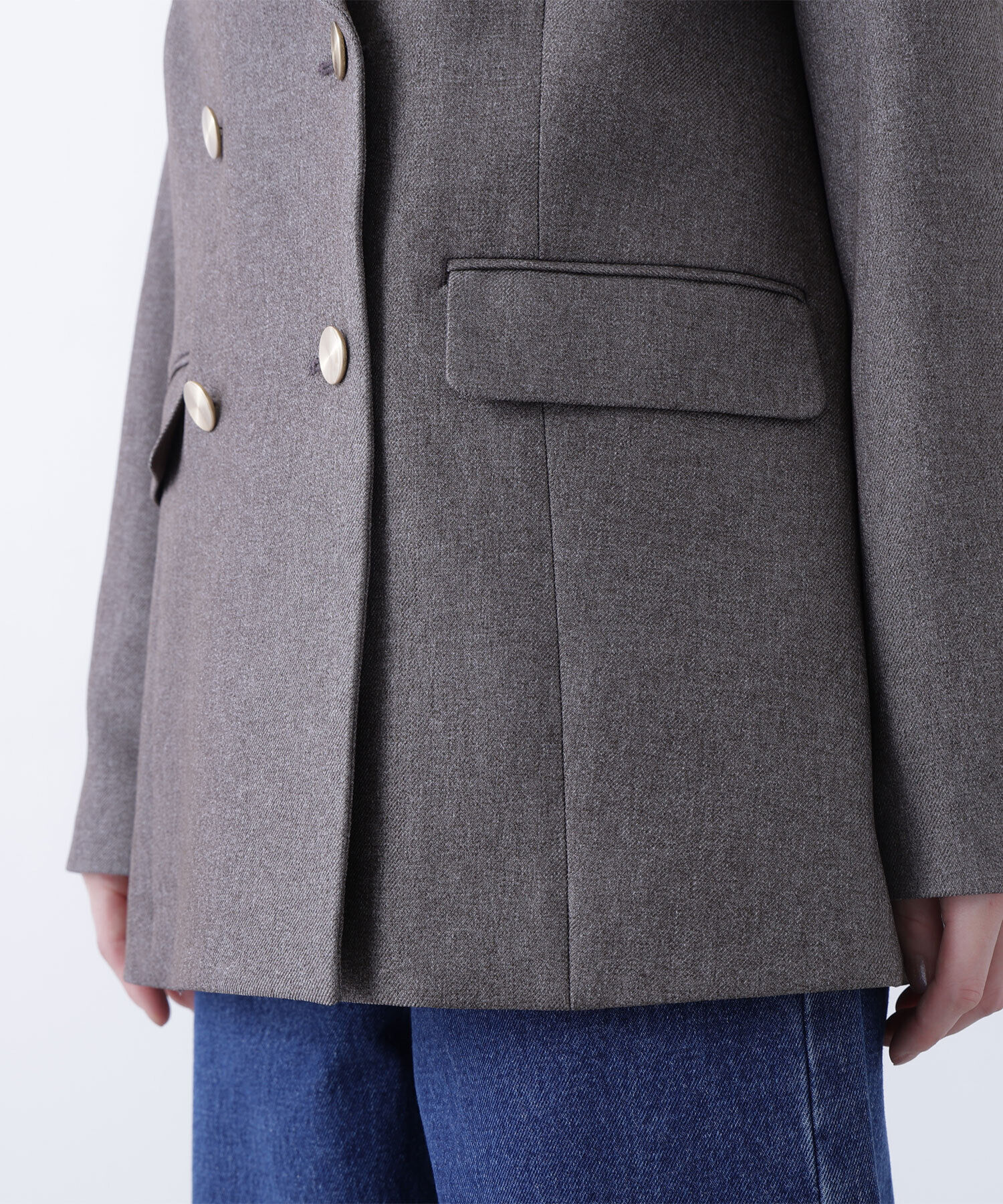  「ダブルブレストボクシージャケット」|ブルゾン・スタジャン|