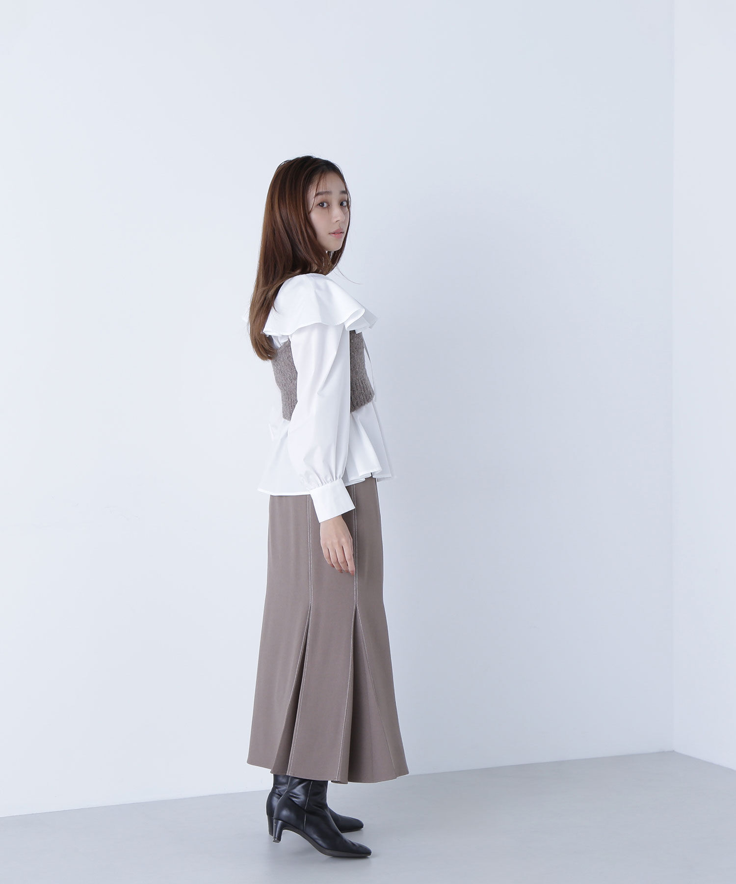  「ビスチェセットラッフルブラウス」|シャツ・ブラウス|