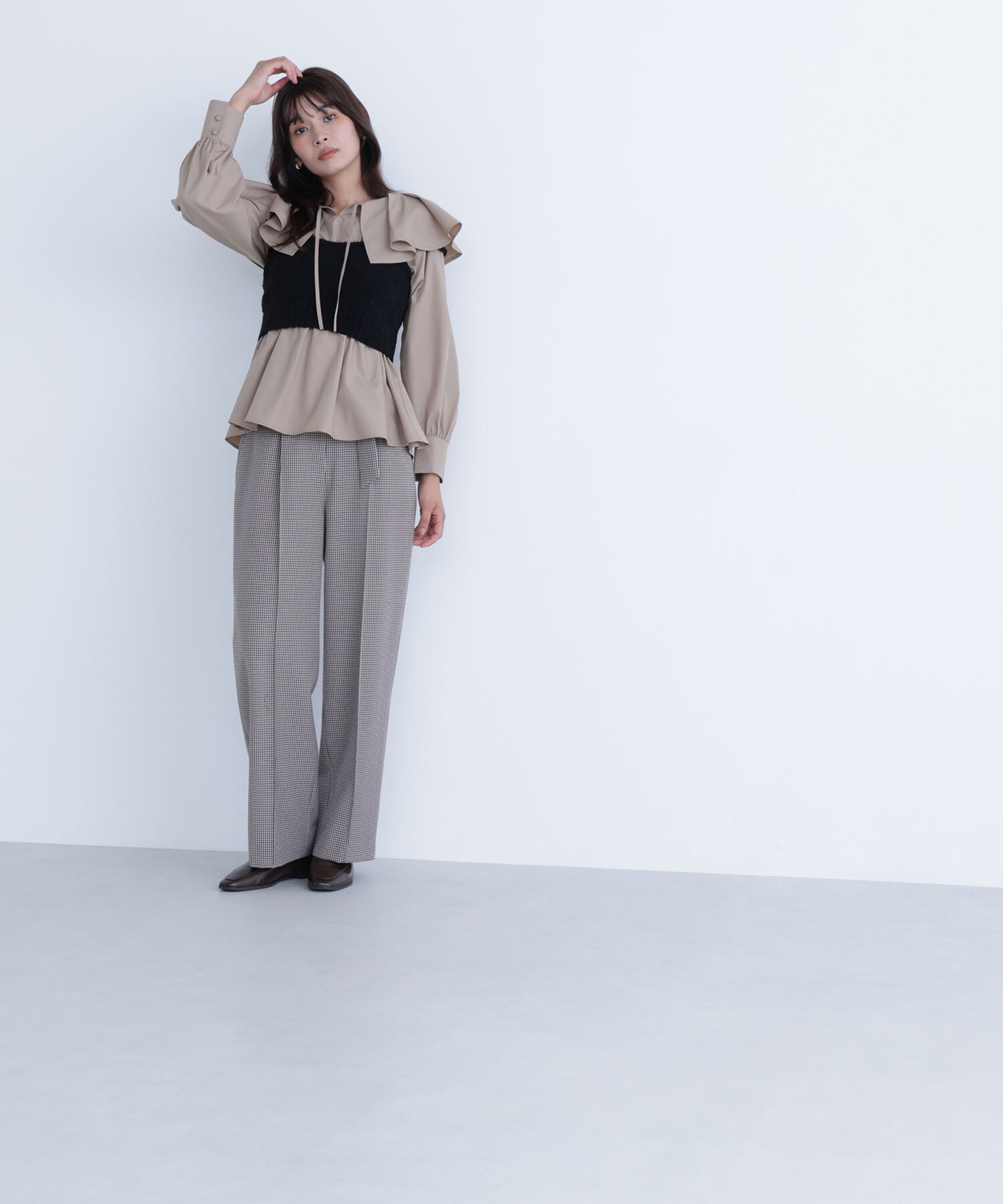  「ビスチェセットラッフルブラウス」|シャツ・ブラウス|