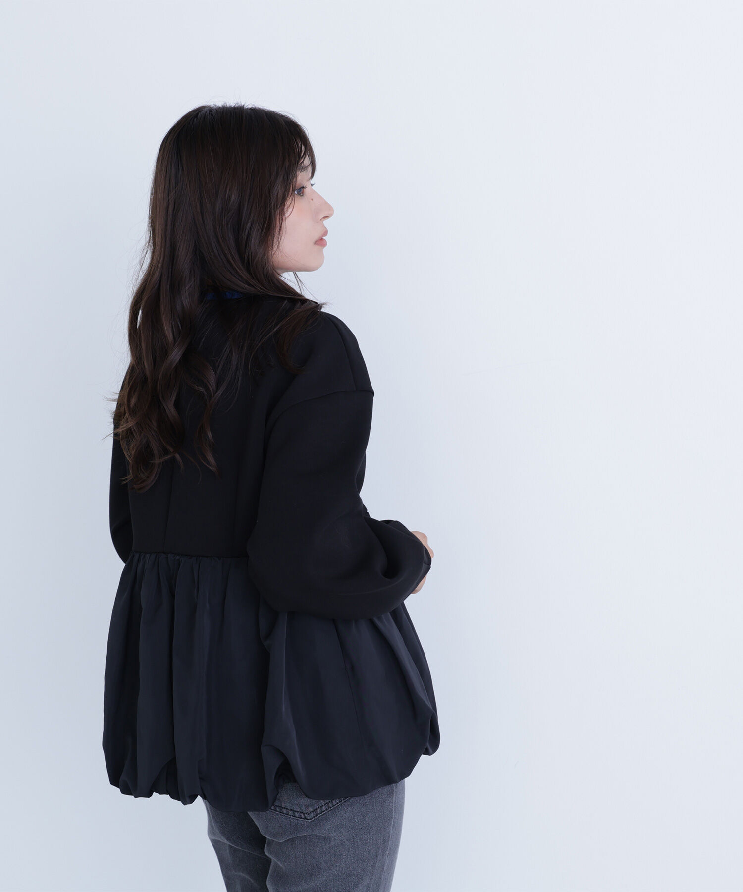  「ダンボールドッキングペプラムブルゾン」|ブルゾン・スタジャン|