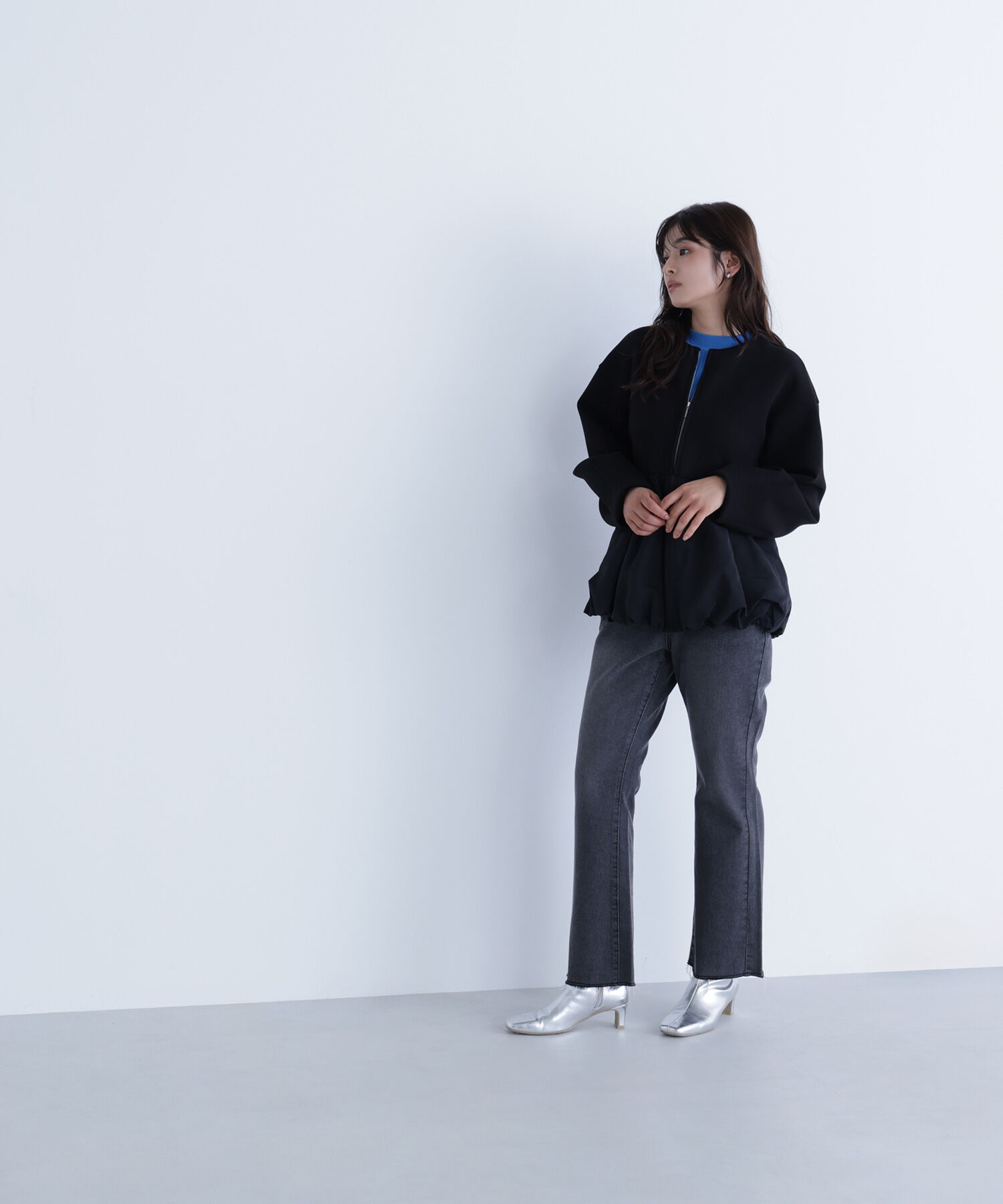  「ダンボールドッキングペプラムブルゾン」|ブルゾン・スタジャン|