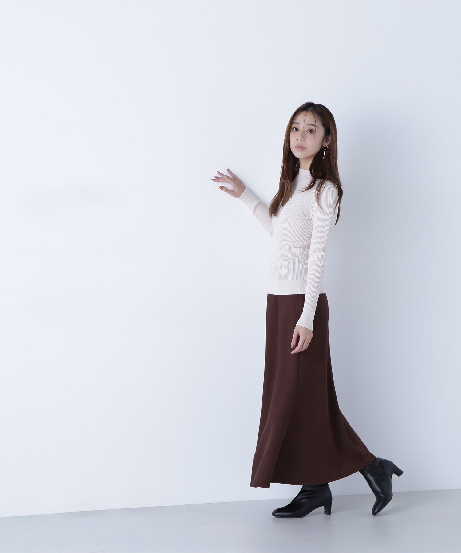  「ウールブレンドニットシリーズ モックネック」|ニット・セーター|