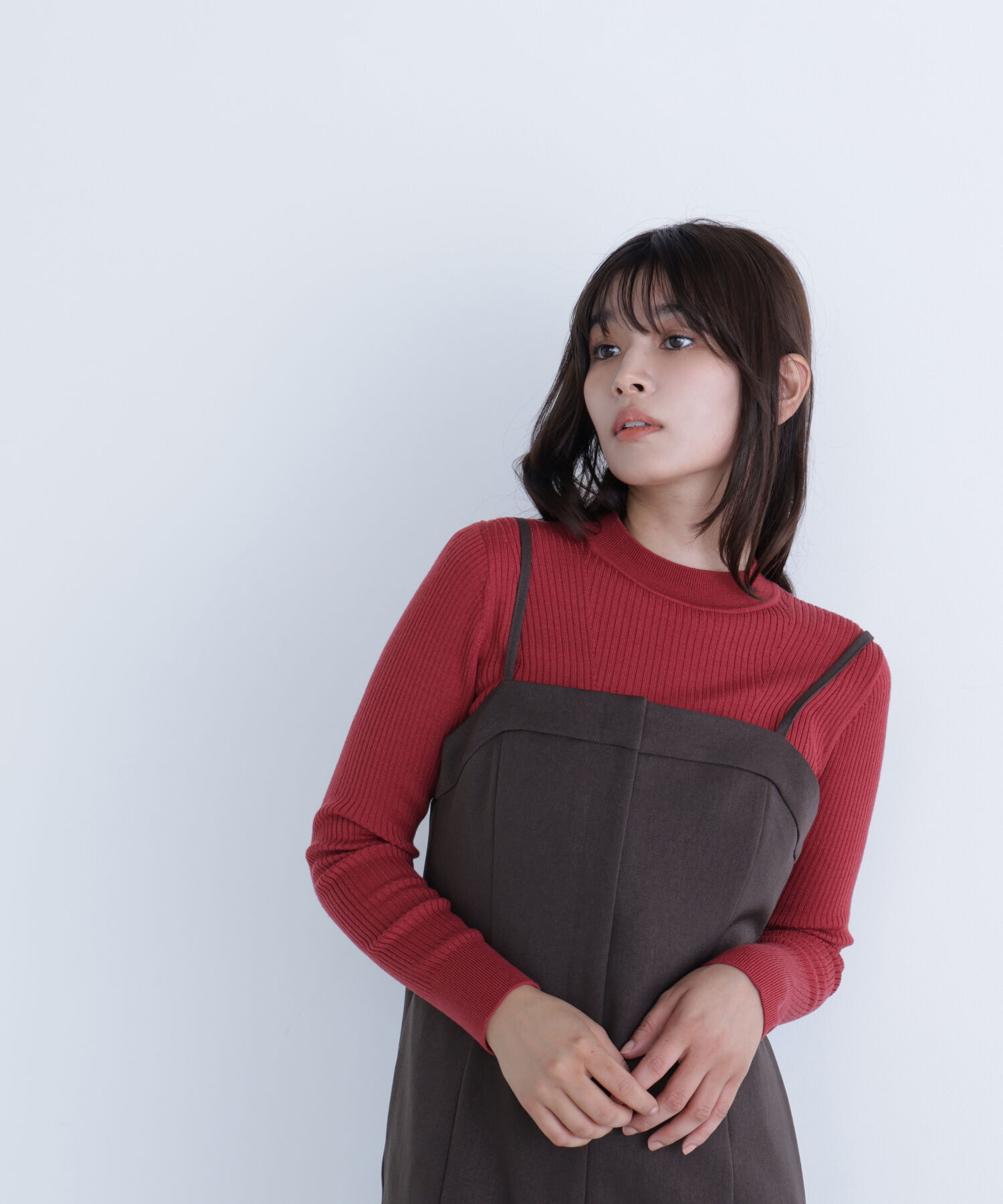  「ウールブレンドニットシリーズ モックネック」|ニット・セーター|