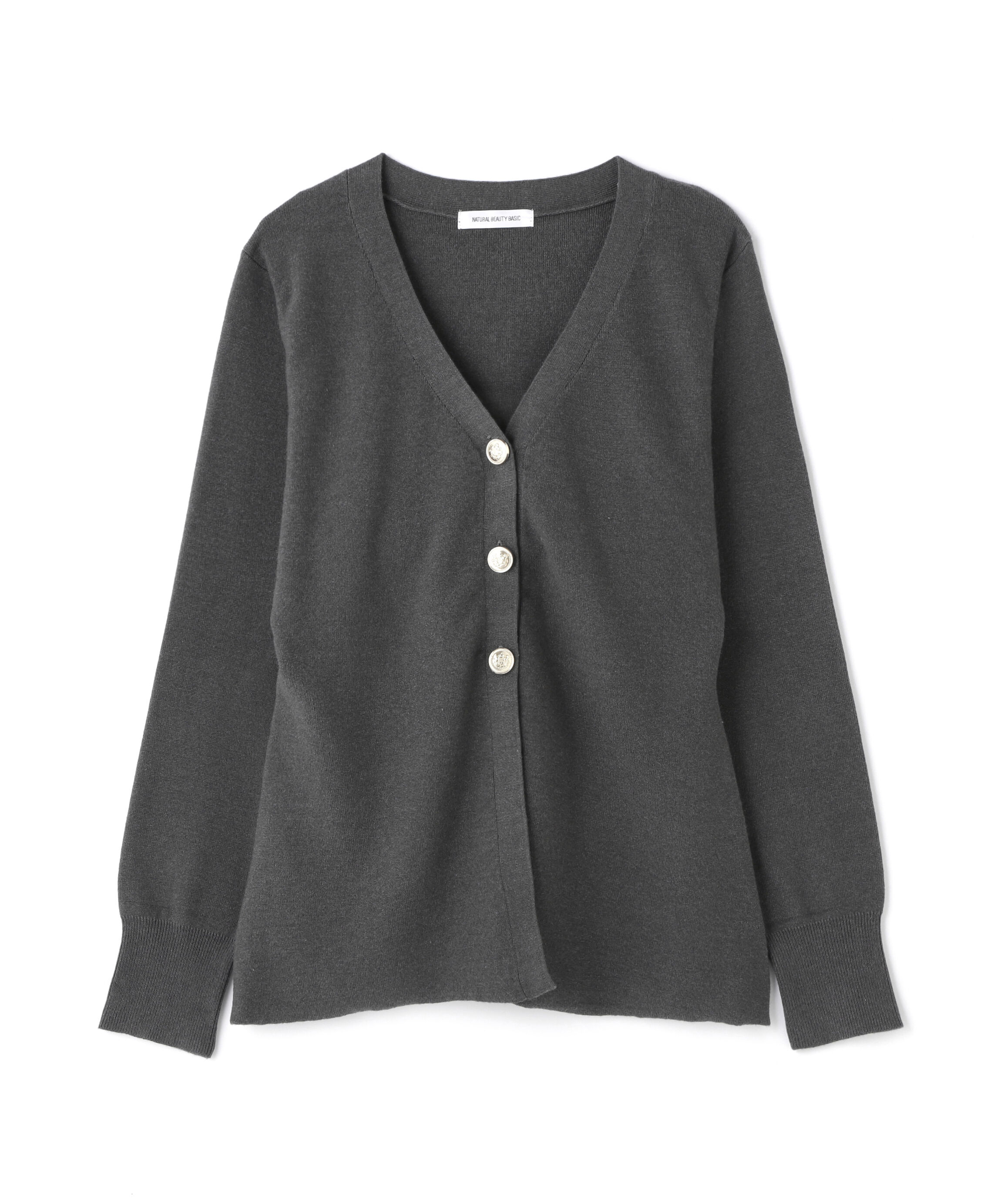  「ウエストシェイプスリットカーディガン」|ニット・セーター|