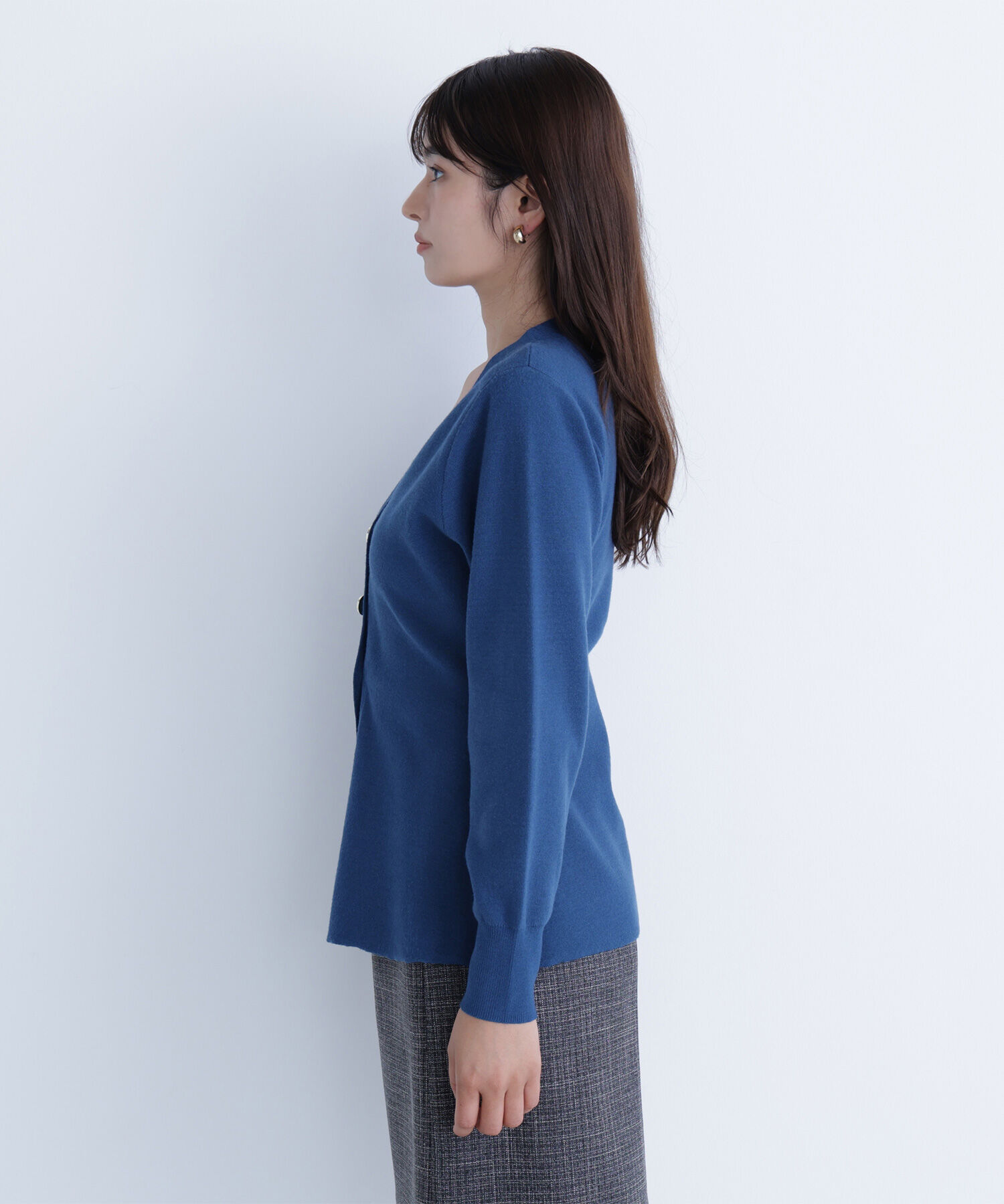  「ウエストシェイプスリットカーディガン」|ニット・セーター|