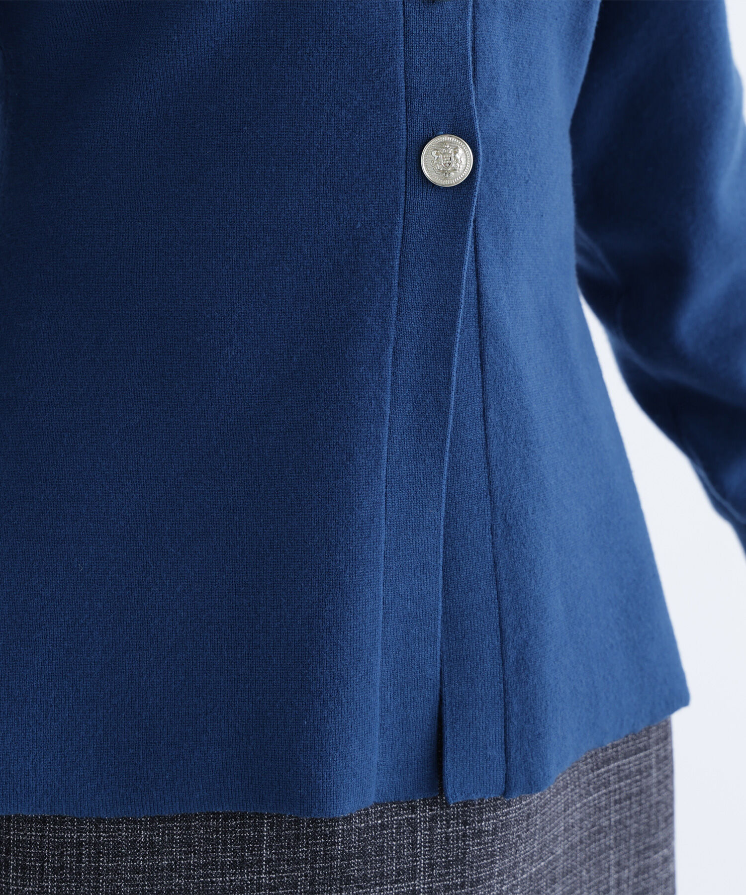  「ウエストシェイプスリットカーディガン」|ニット・セーター|