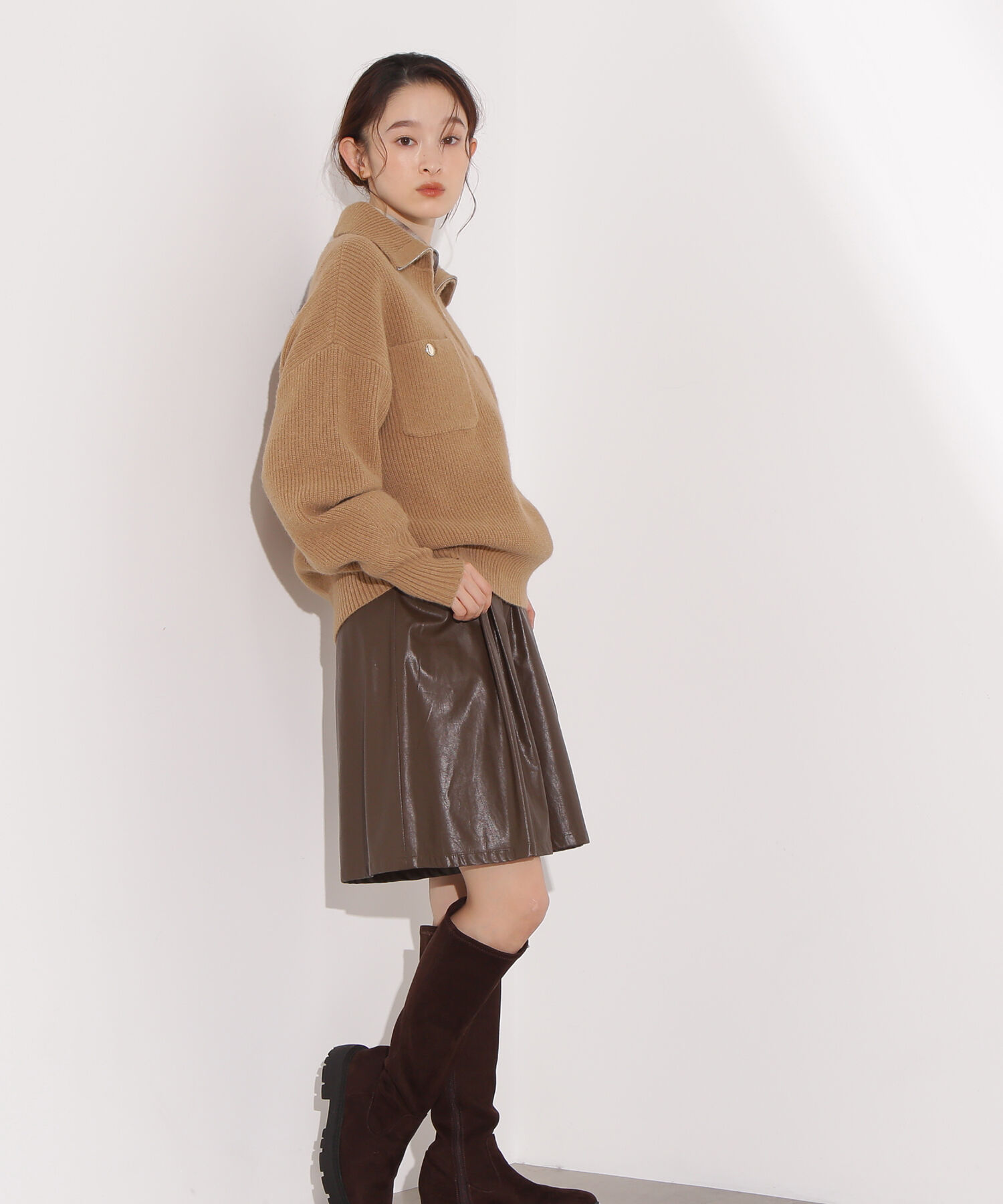  「〈N.〉ハーフジップオーバーニット」|ニット・セーター|