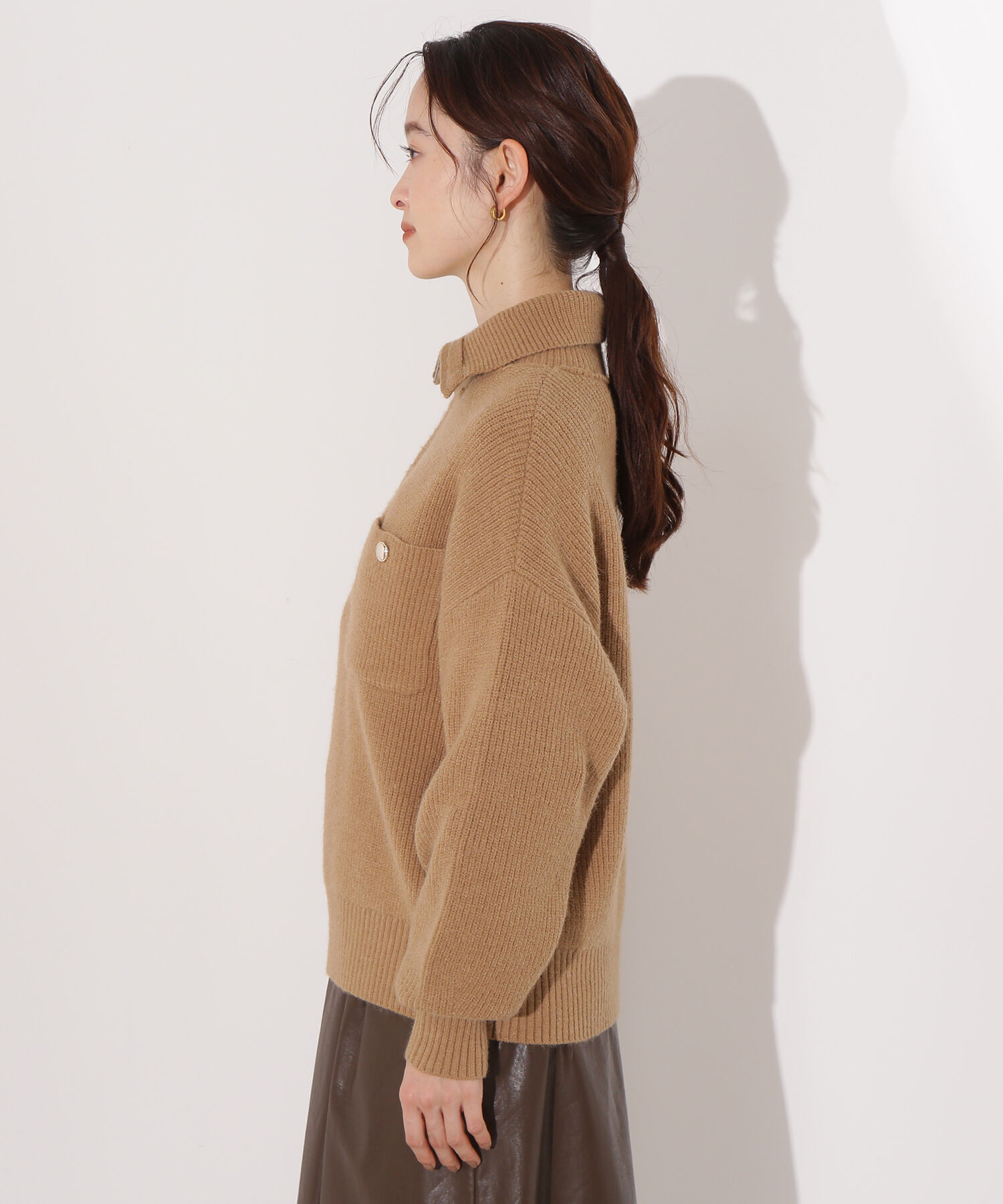  「〈N.〉ハーフジップオーバーニット」|ニット・セーター|