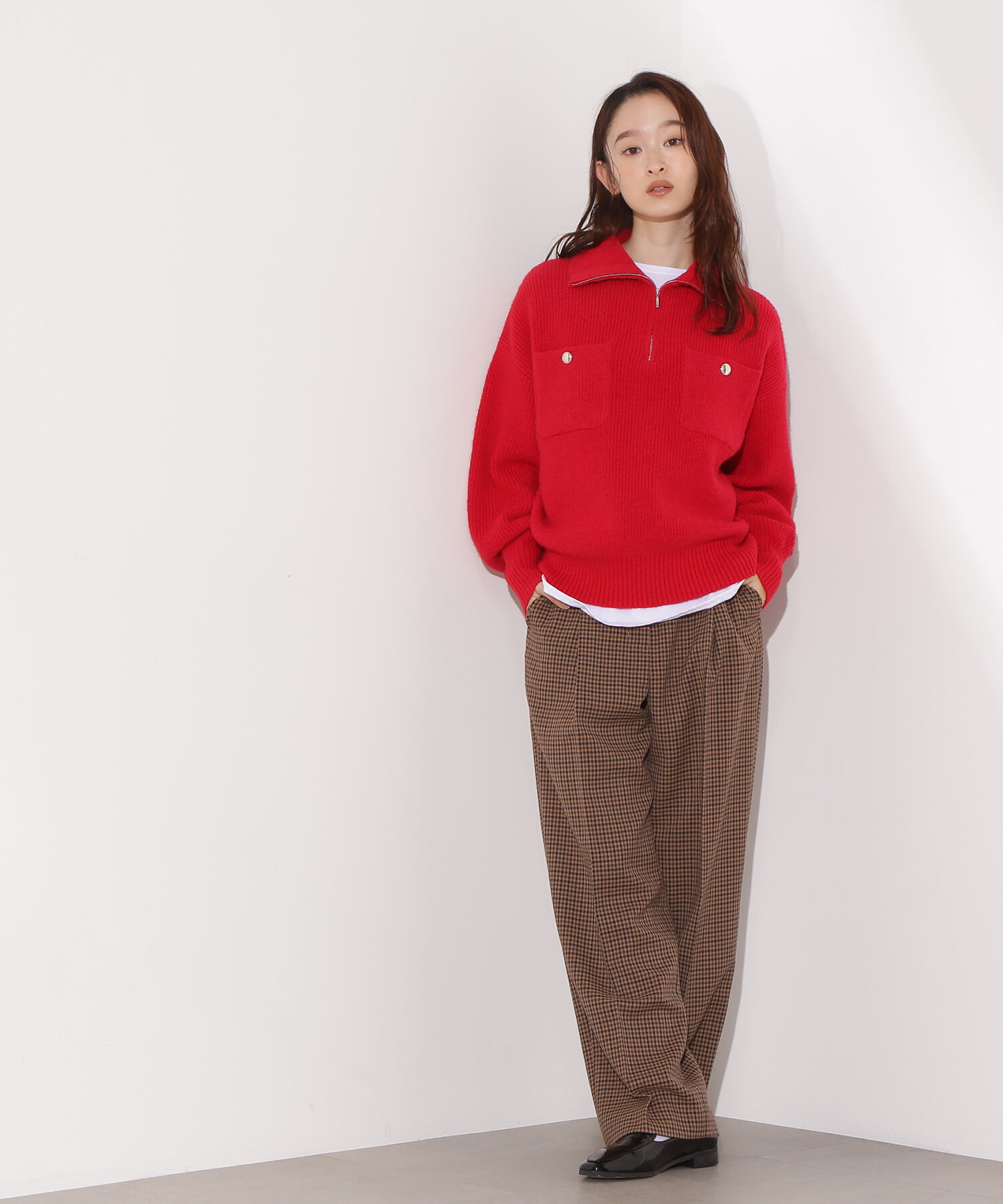  「〈N.〉ハーフジップオーバーニット」|ニット・セーター|