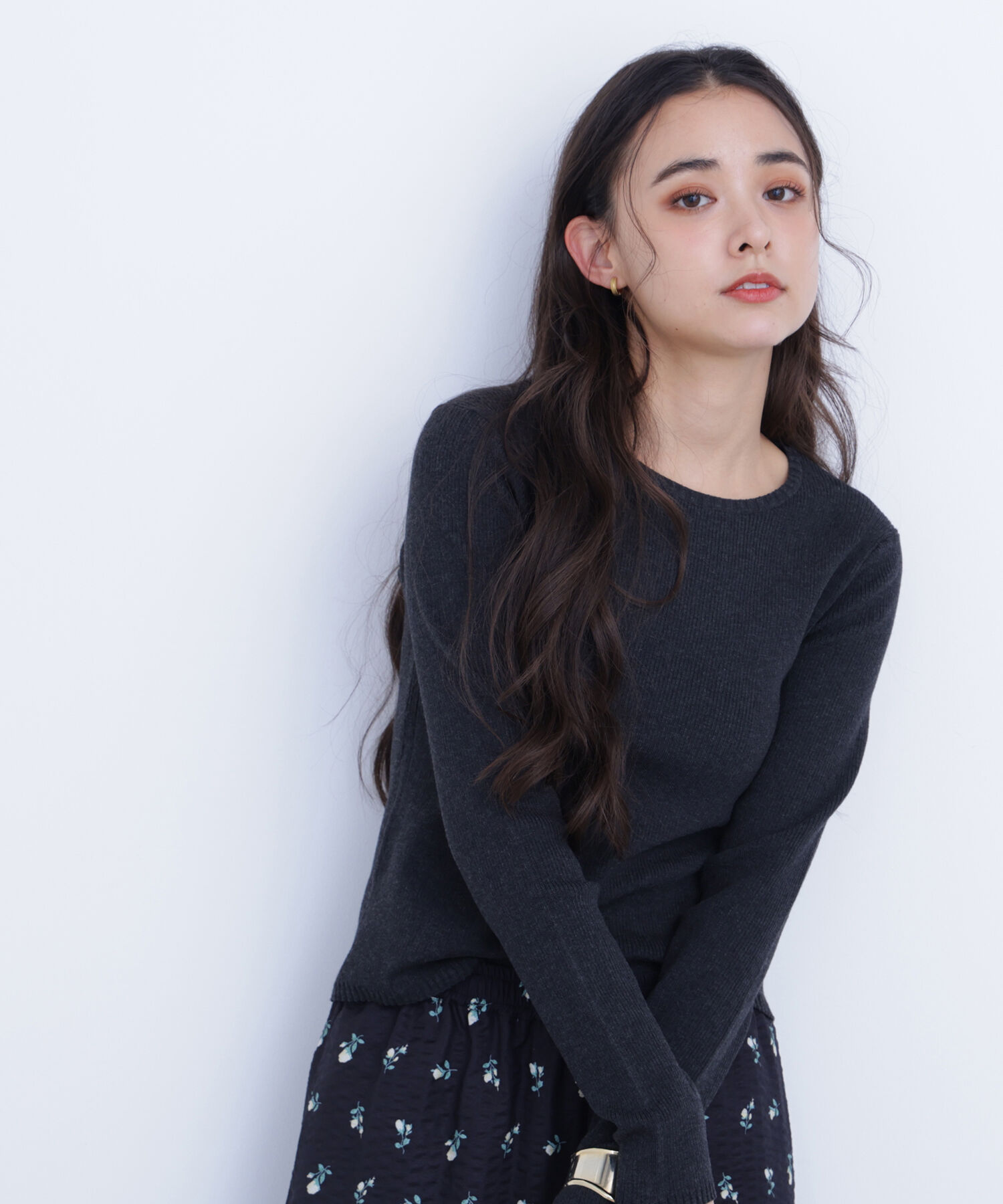  「〈N.〉クルーネックリブニット」|ニット・セーター|