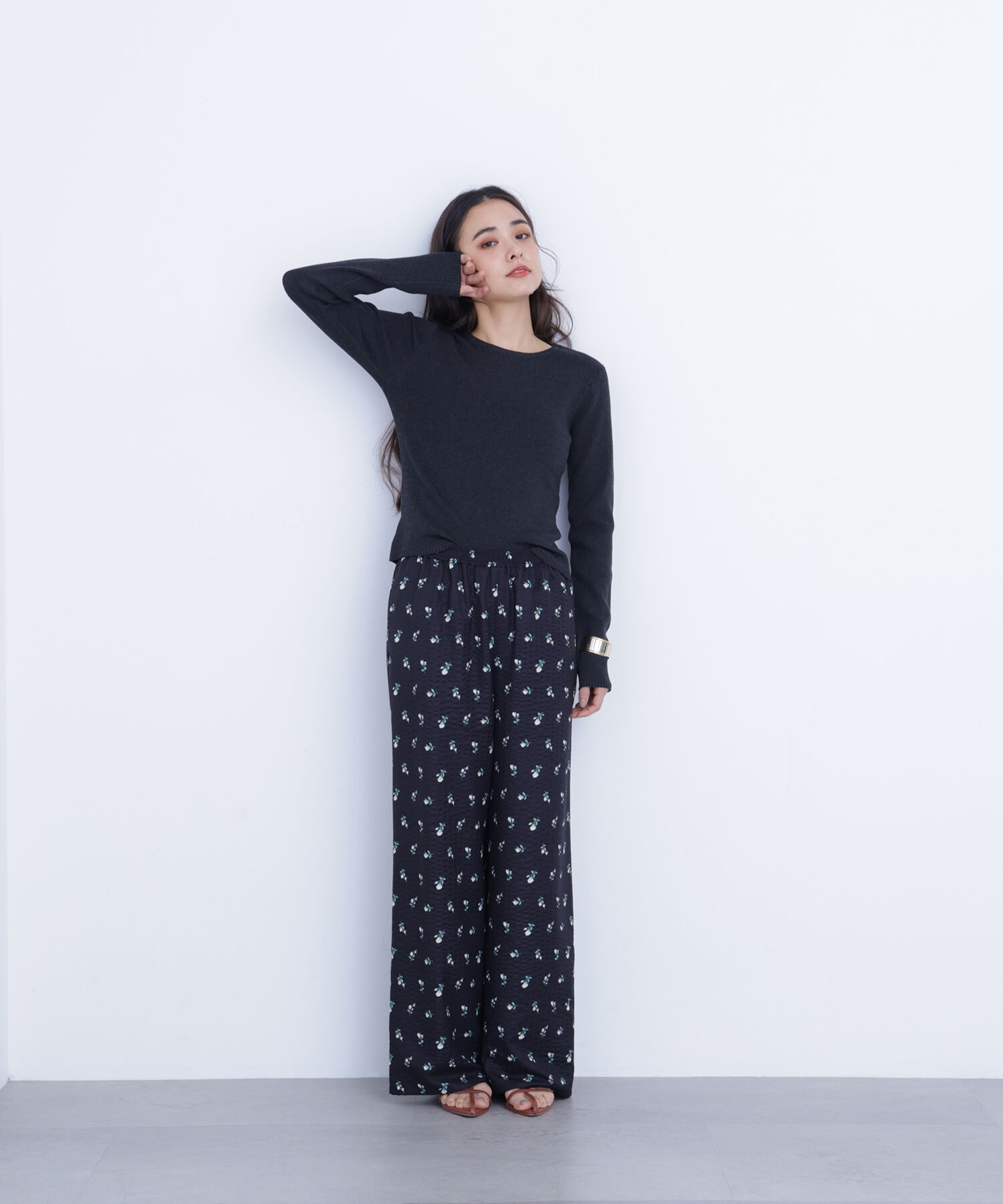  「〈N.〉クルーネックリブニット」|ニット・セーター|