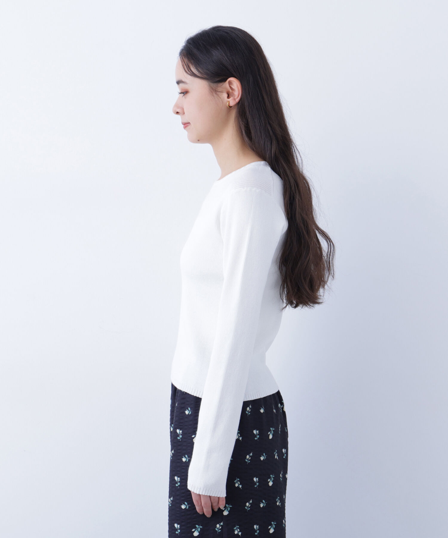  「〈N.〉クルーネックリブニット」|ニット・セーター|