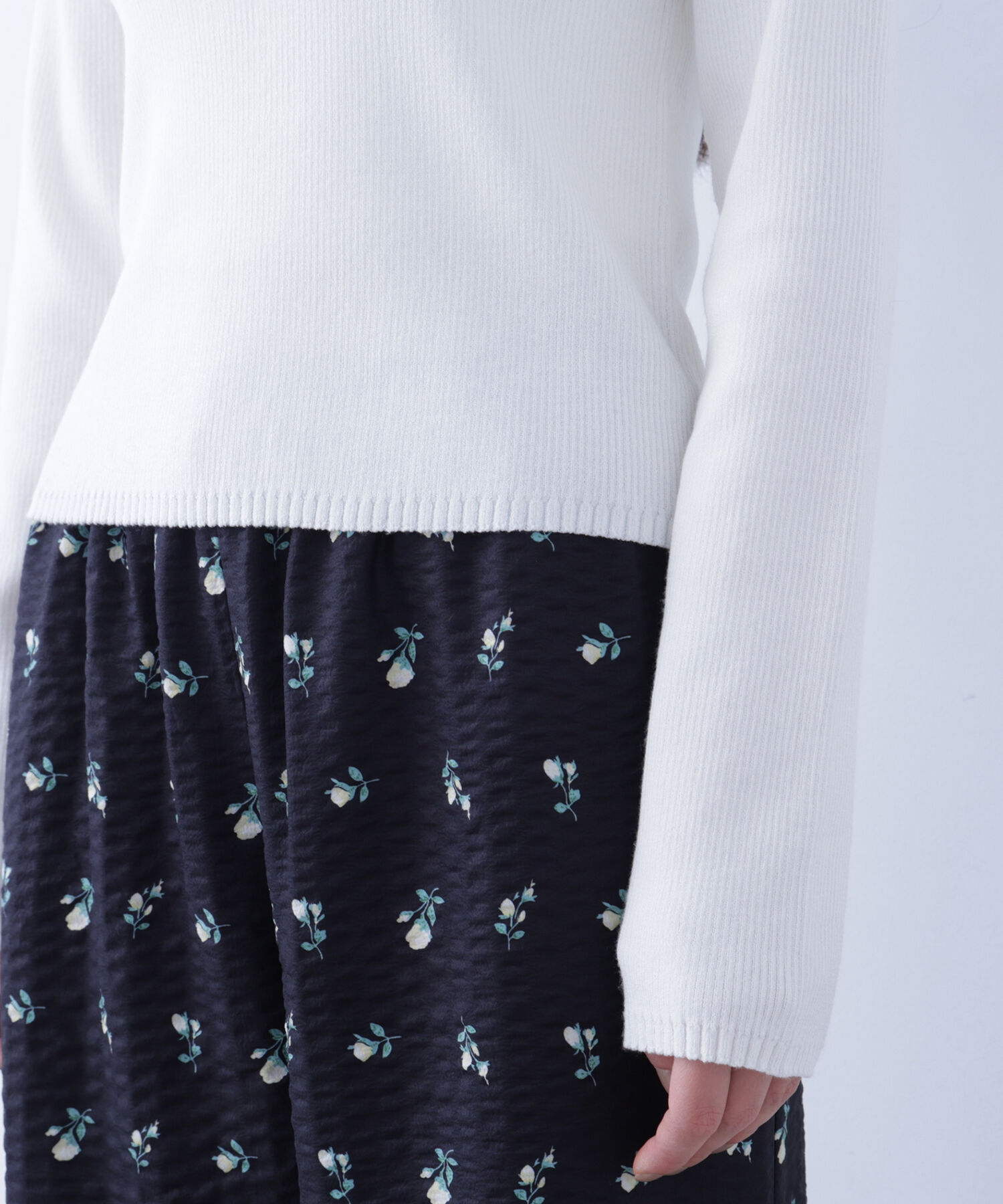  「〈N.〉クルーネックリブニット」|ニット・セーター|