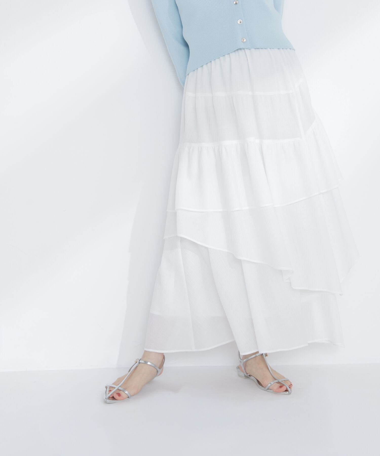  「アシンメトリーティアードスカート」|スカート|