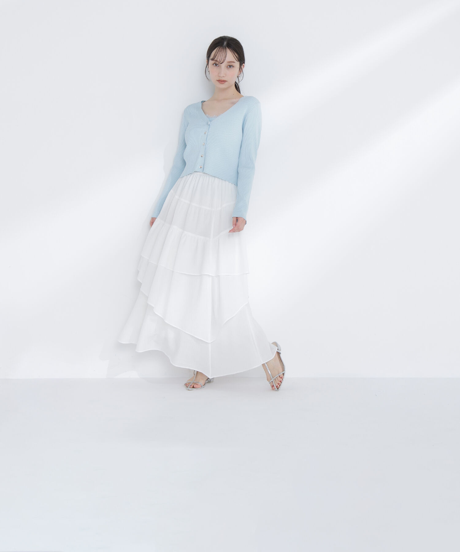  「アシンメトリーティアードスカート」|スカート|