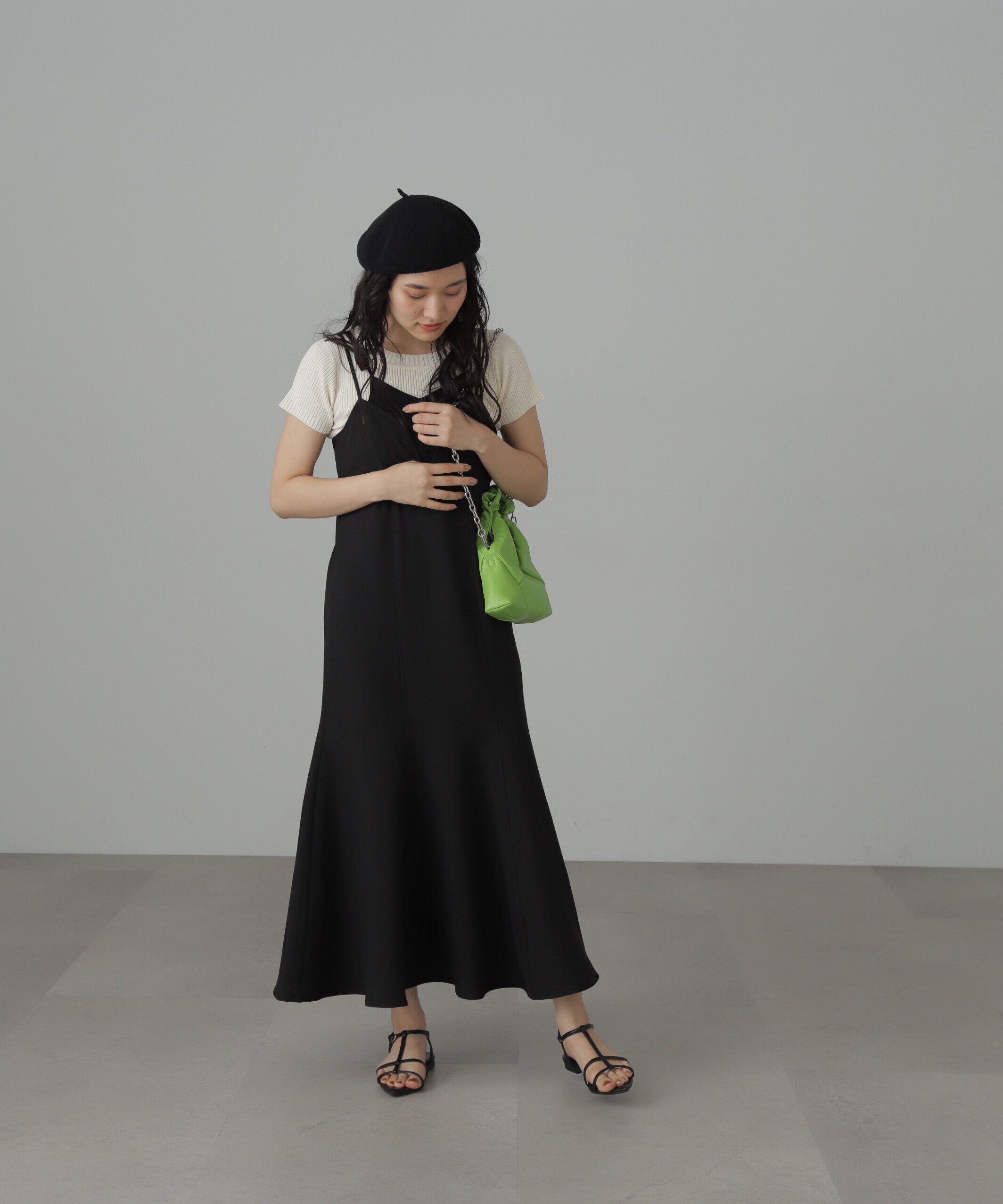  「トップレイヤードキャミマーメイドワンピース」|ワンピース|