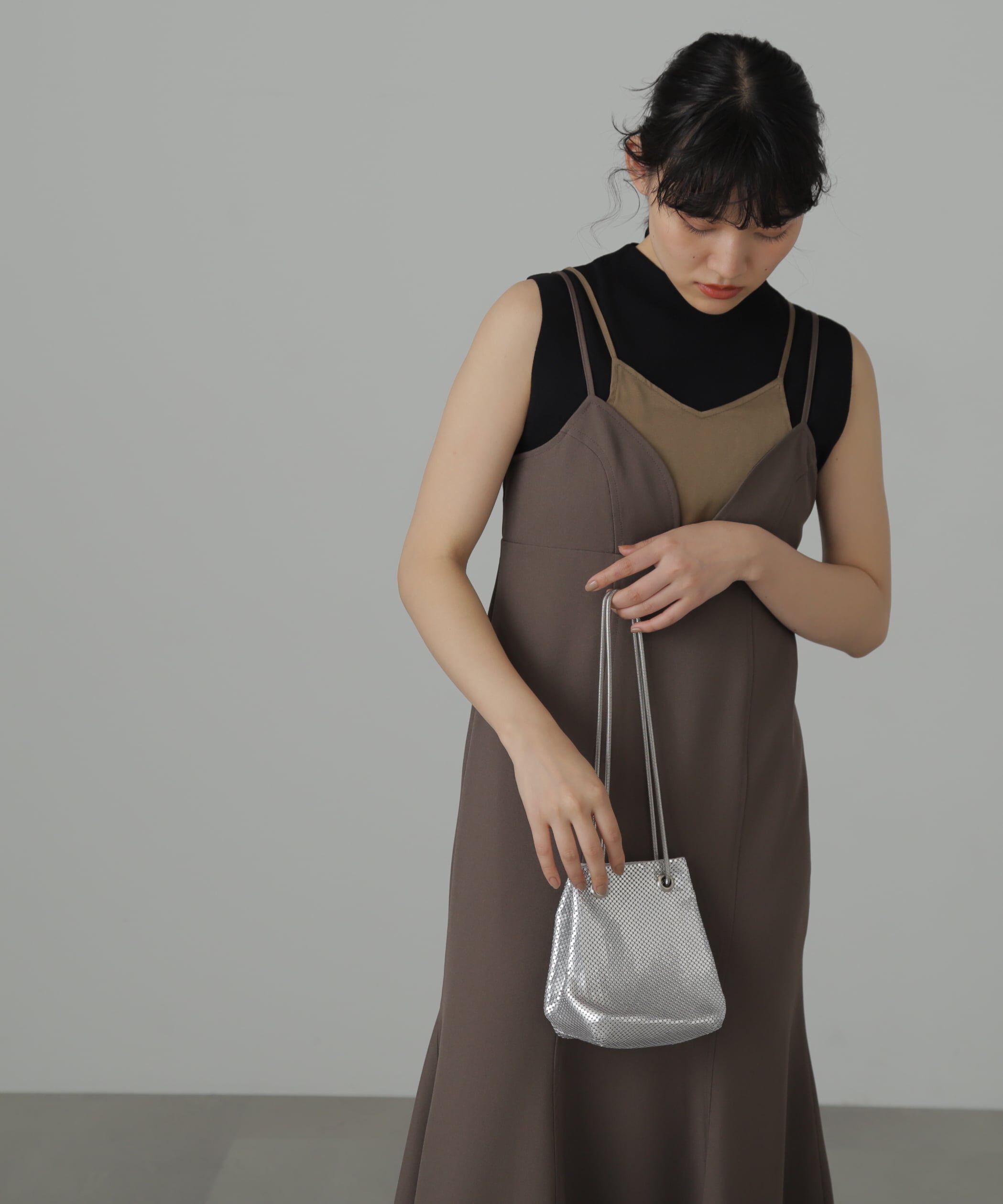  「トップレイヤードキャミマーメイドワンピース」|ワンピース|