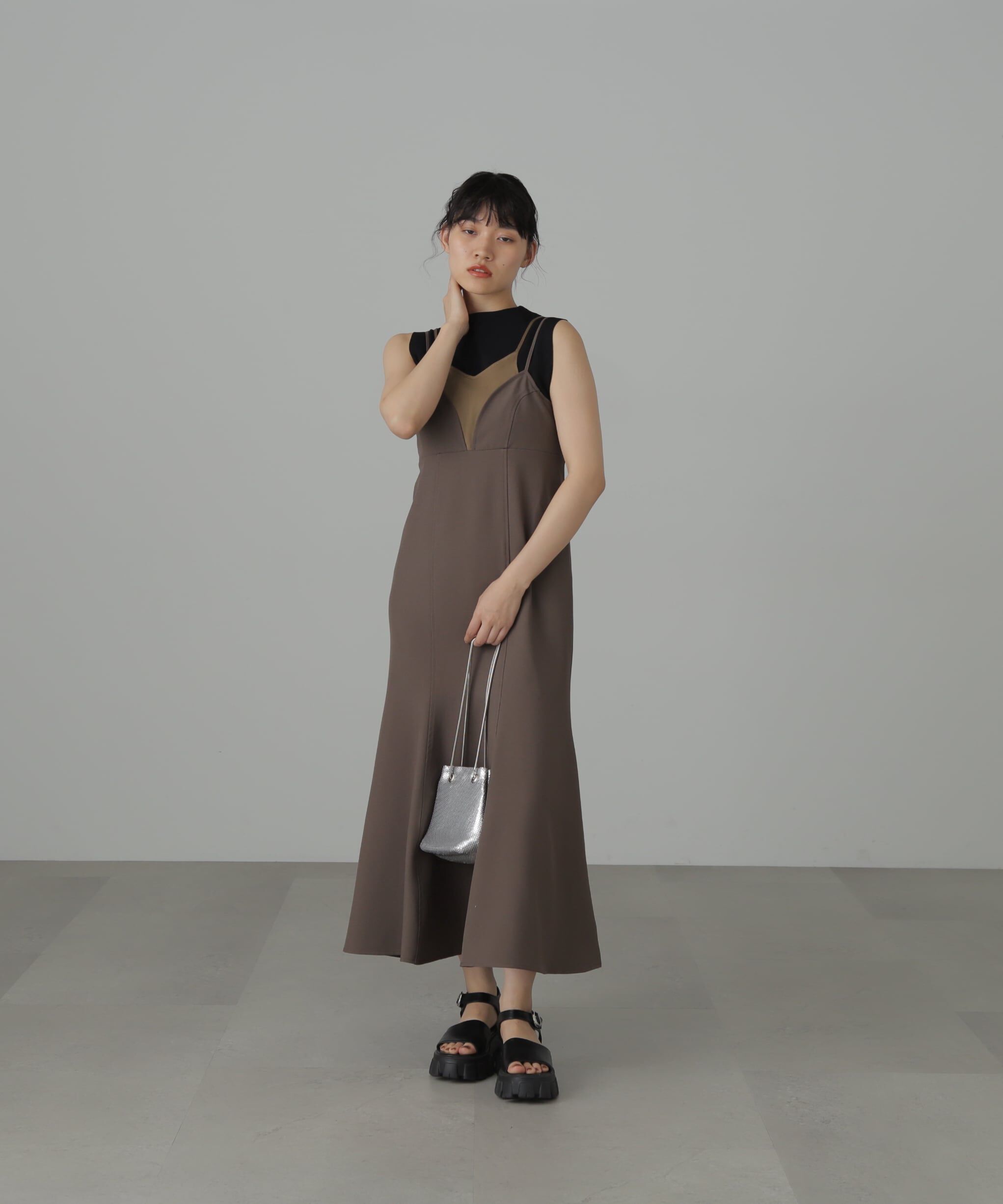  「トップレイヤードキャミマーメイドワンピース」|ワンピース|