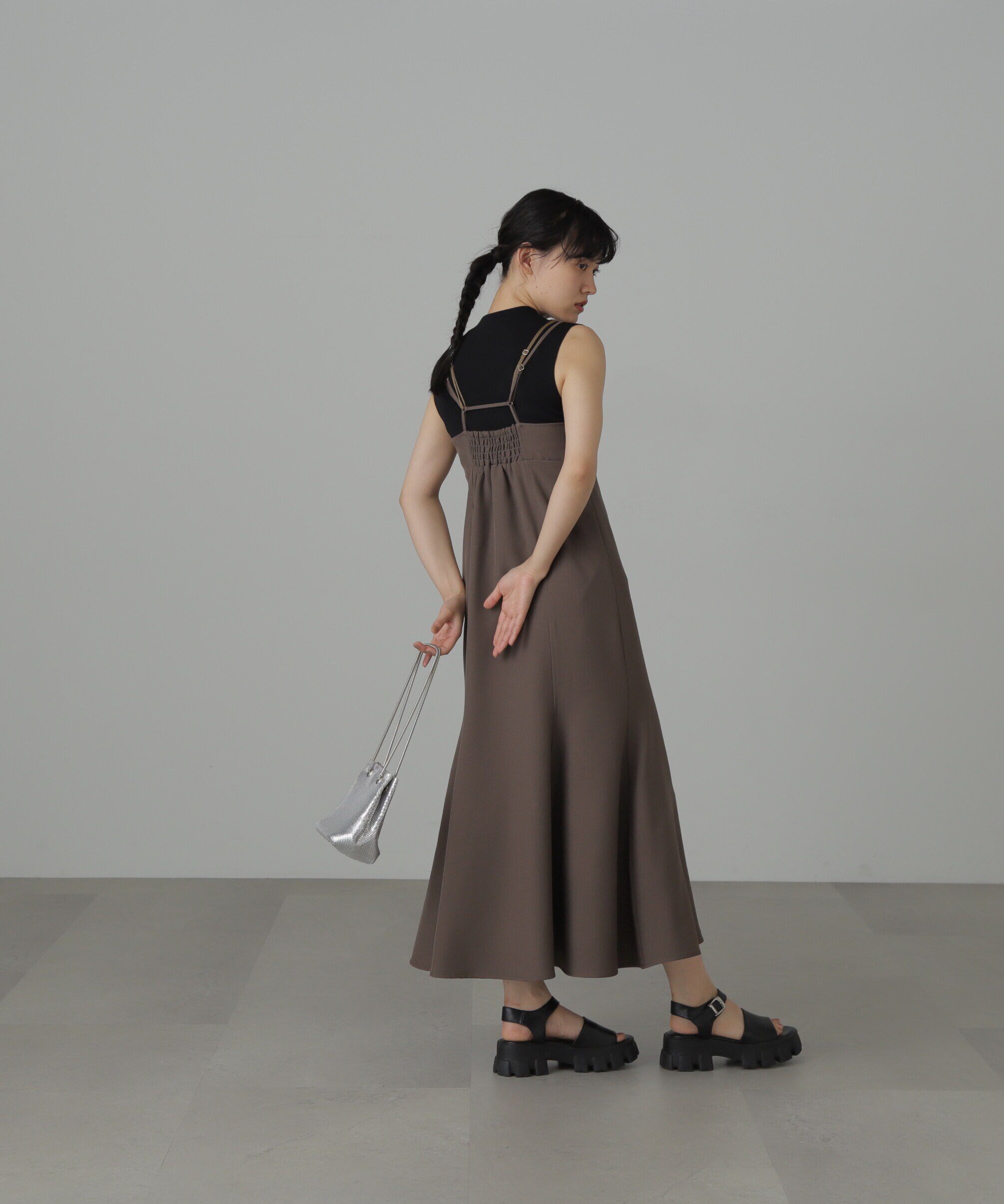  「トップレイヤードキャミマーメイドワンピース」|ワンピース|