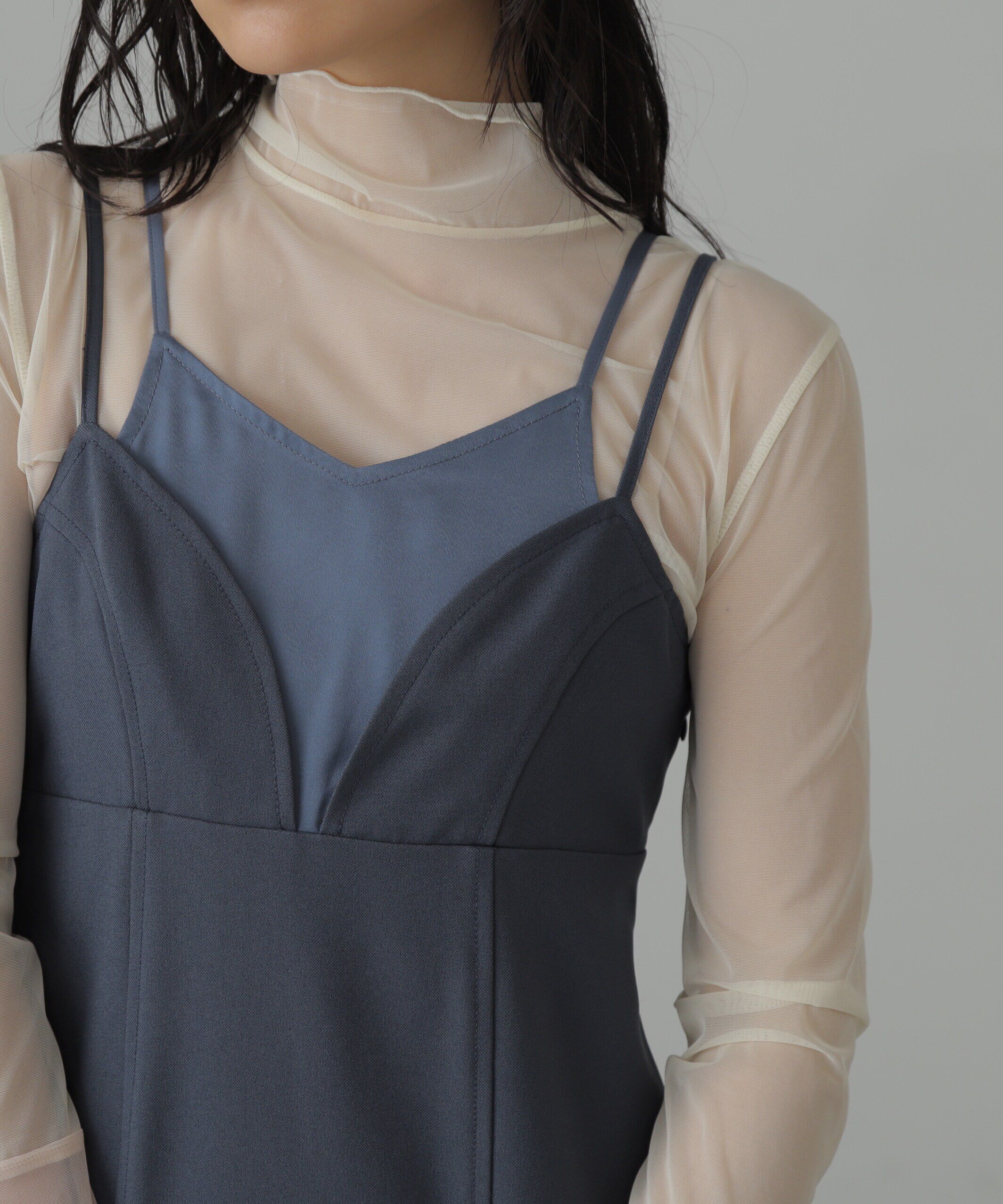  「トップレイヤードキャミマーメイドワンピース」|ワンピース|