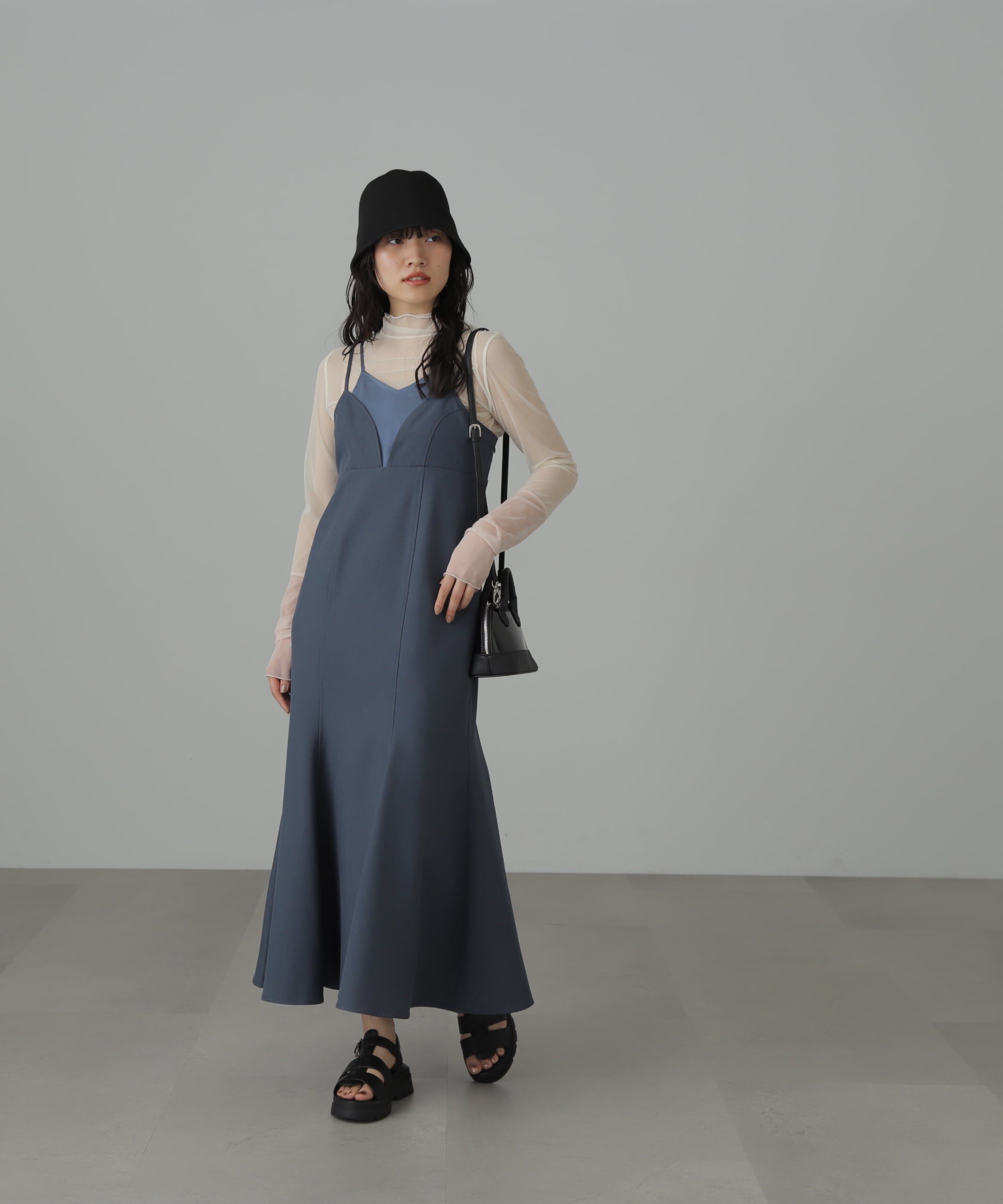  「トップレイヤードキャミマーメイドワンピース」|ワンピース|