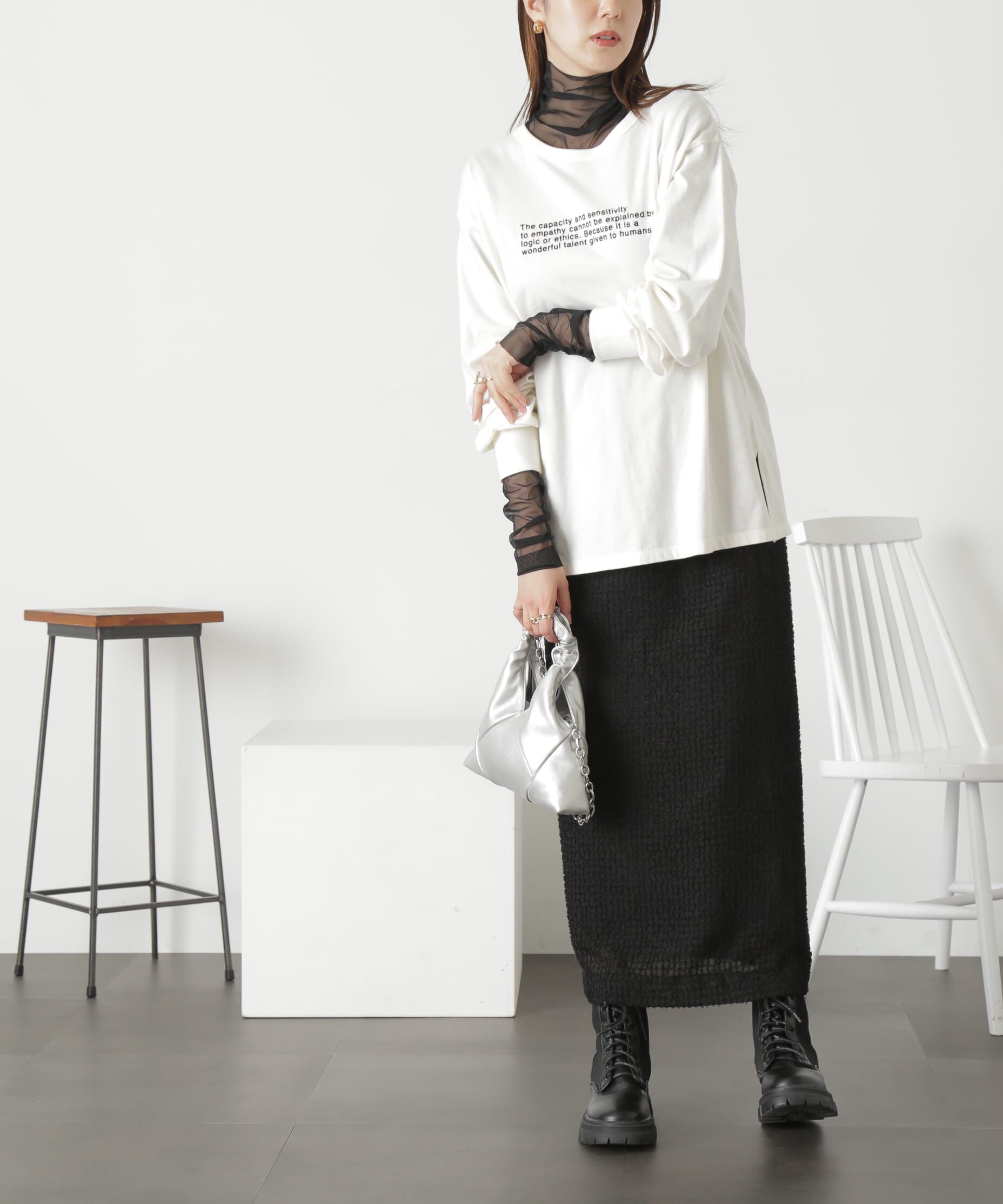  「フェザーシフォンナロースカート」|スカート|