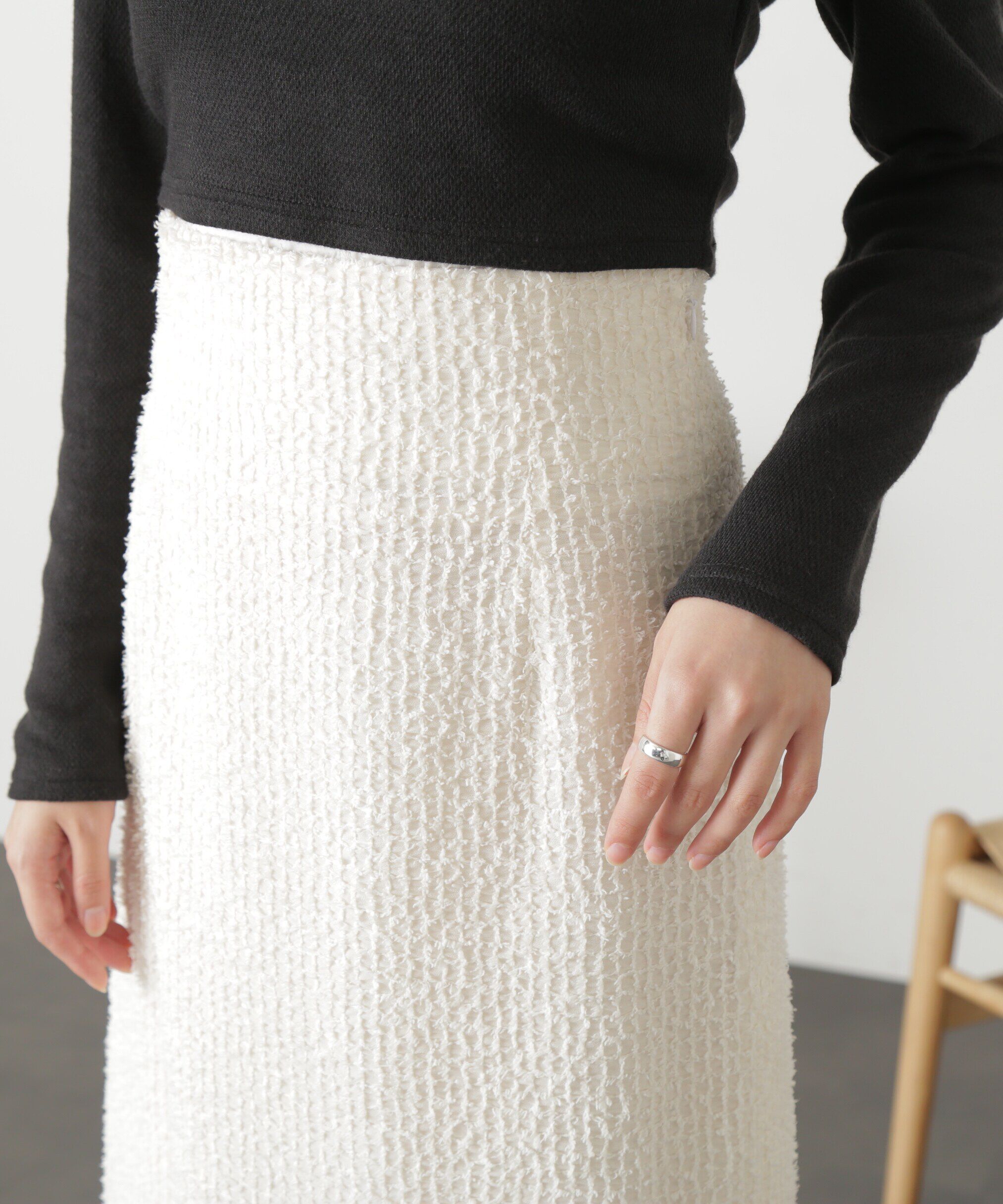  「フェザーシフォンナロースカート」|スカート|