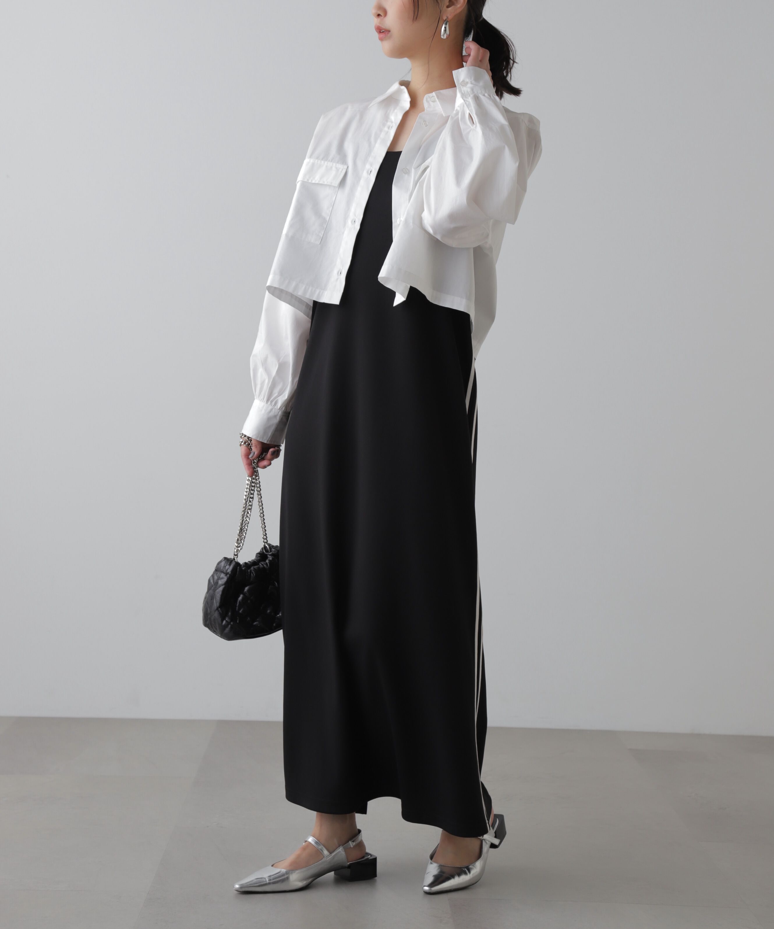  「ビッグポケットショート丈シャツ」|シャツ・ブラウス|