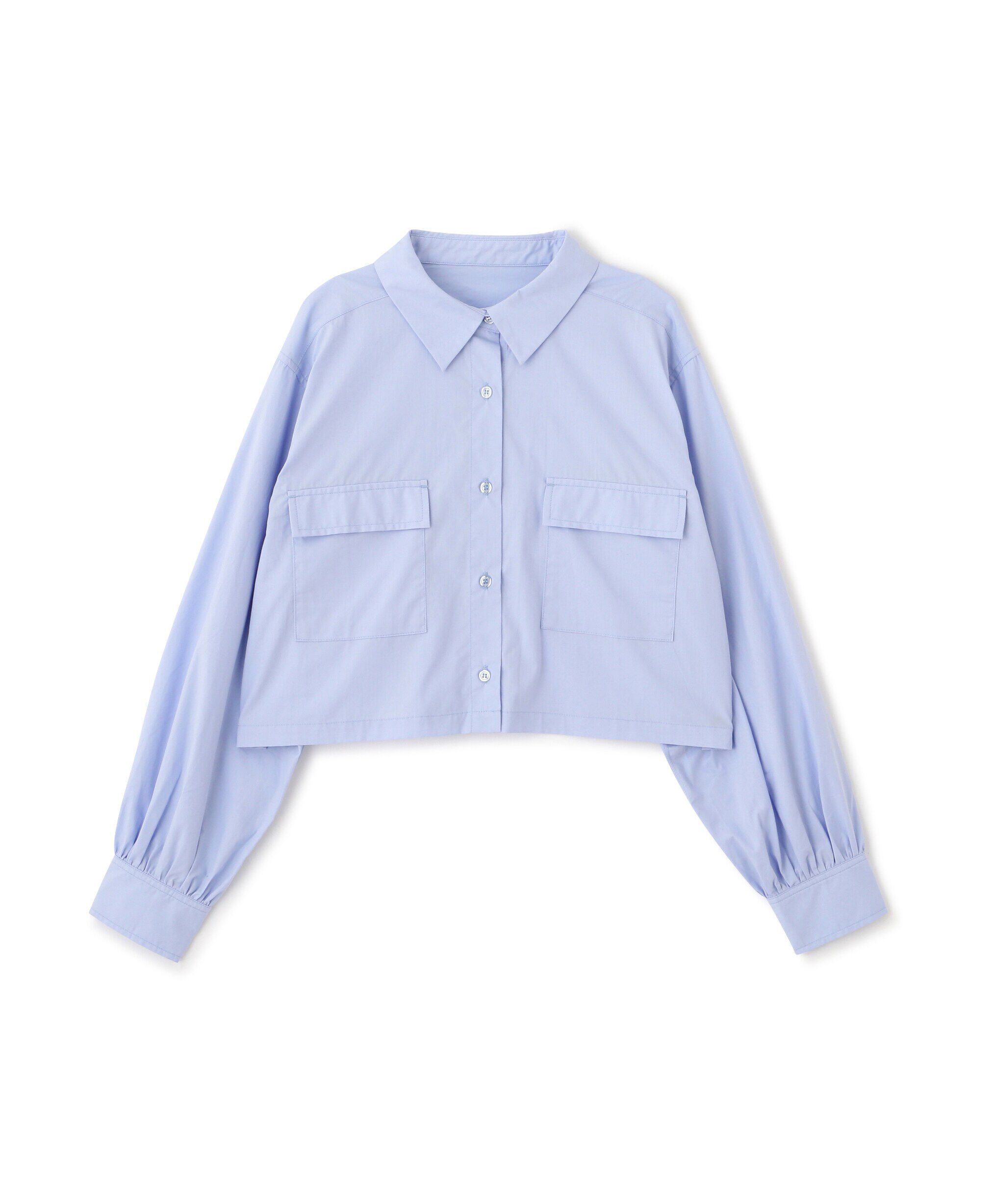  「ビッグポケットショート丈シャツ」|シャツ・ブラウス|