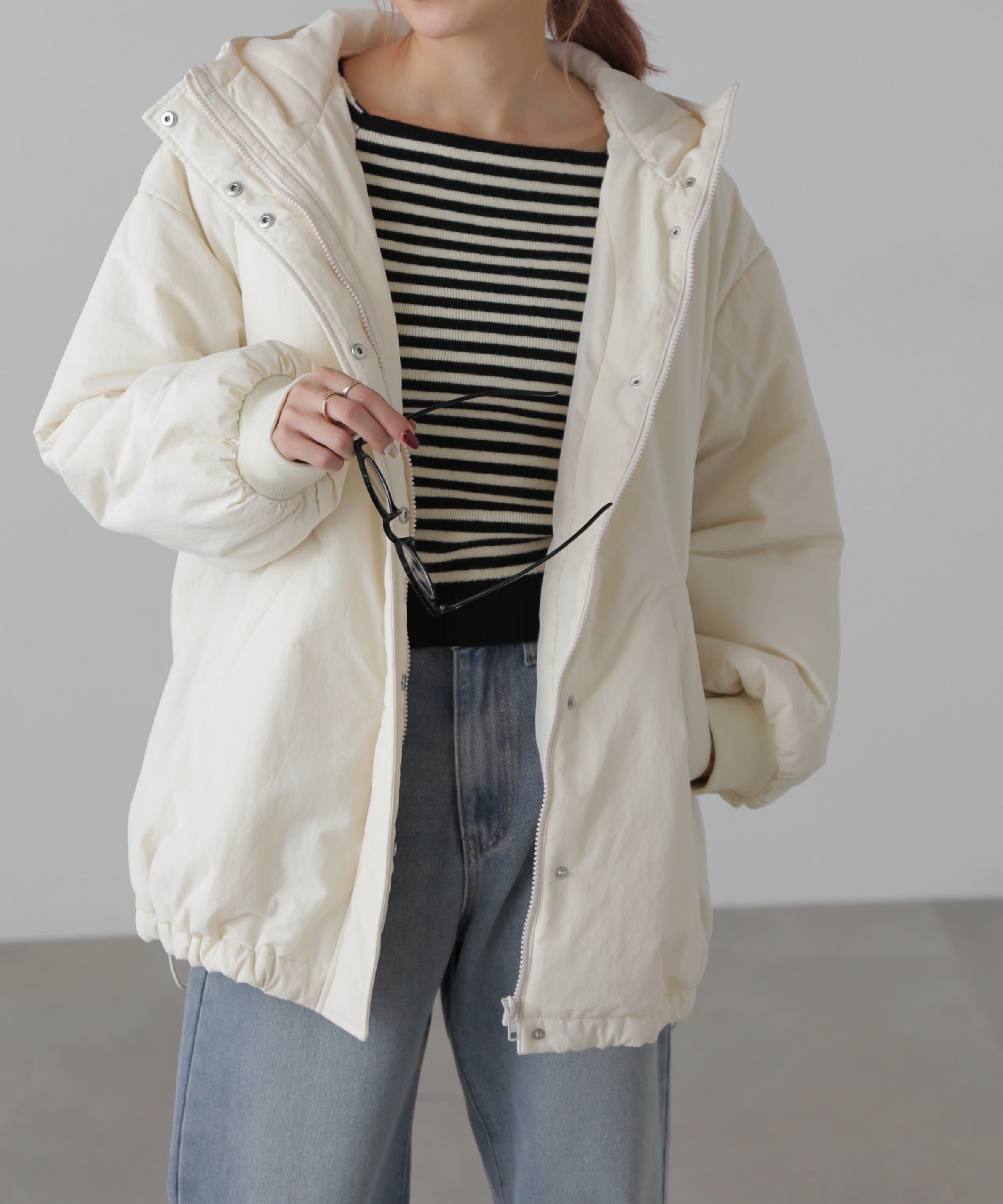  「ミドル丈中綿ブルゾン」|ブルゾン・スタジャン|