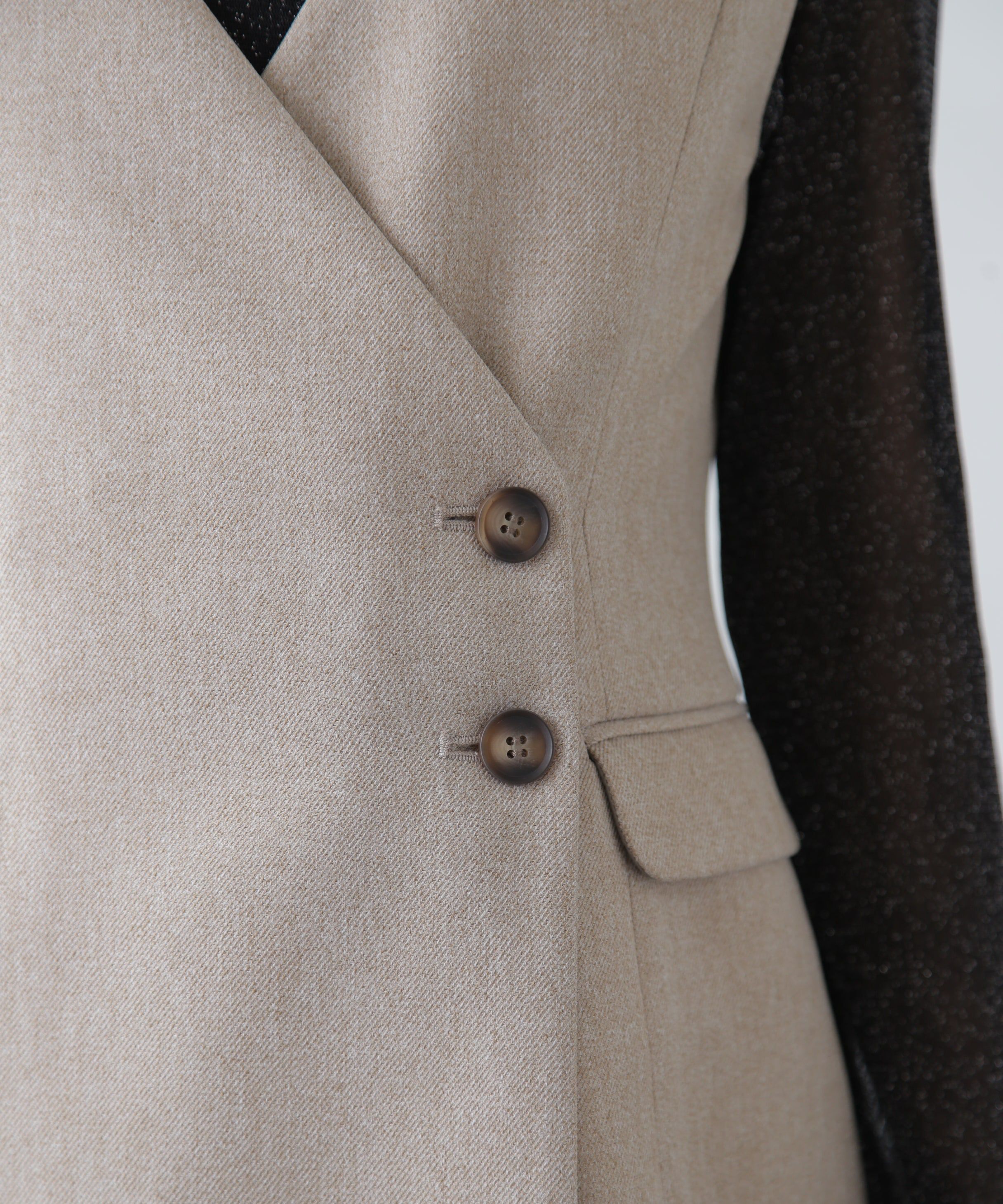  「ジレ風ラップミニジャンパースカート」|ワンピース|