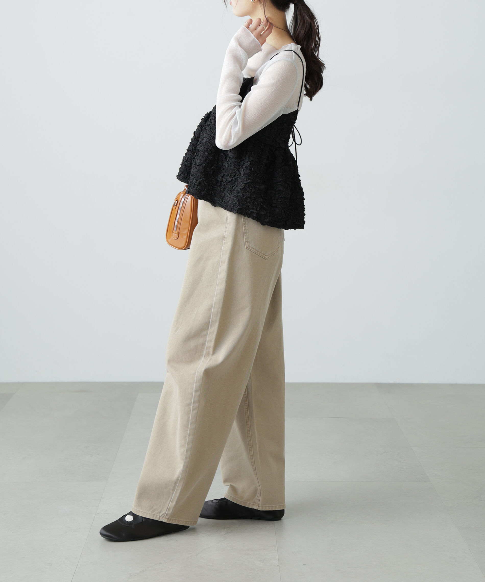  「ぽこぽこジャガードキャミソールビスチェ」|シャツ・ブラウス|