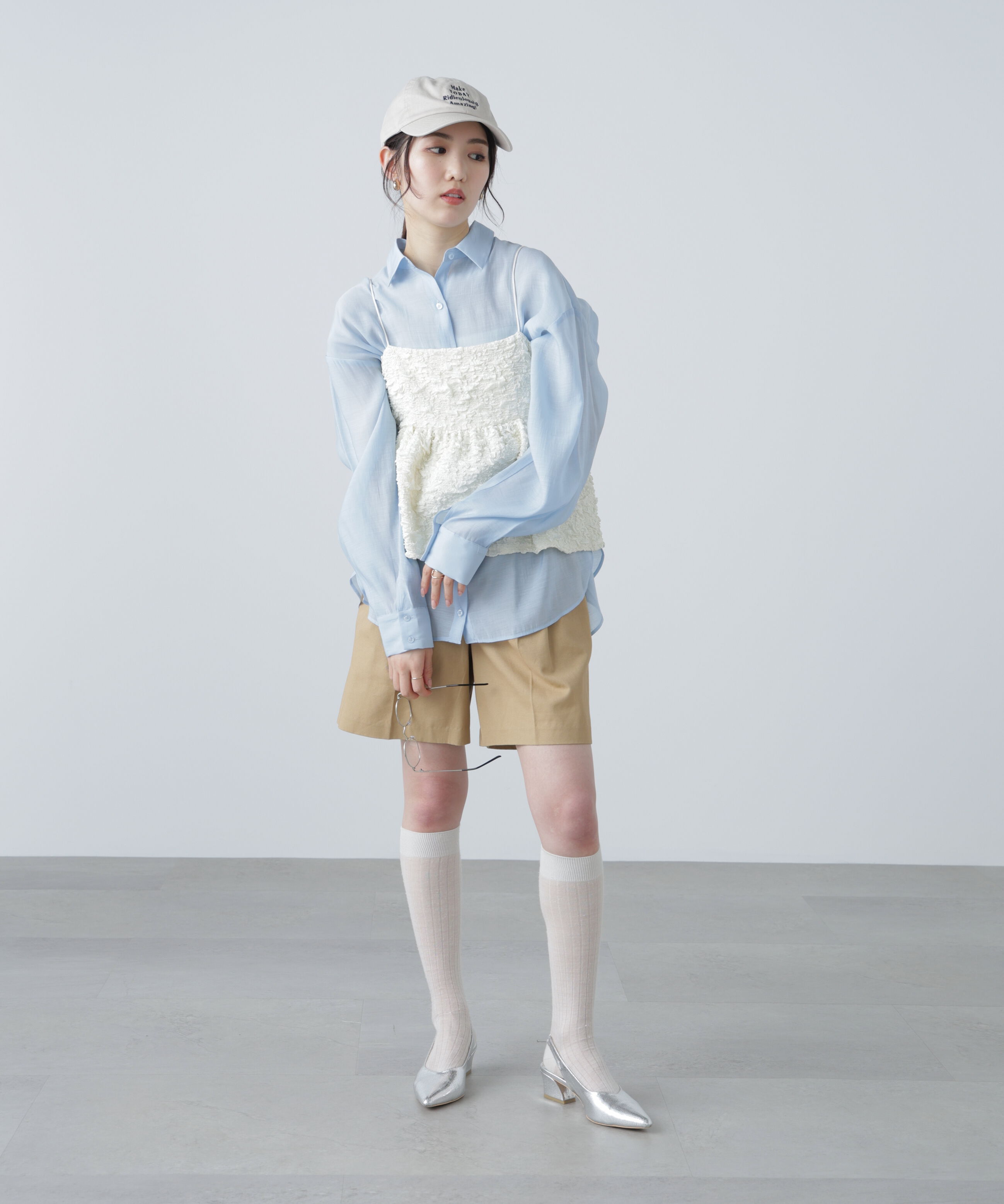  「ぽこぽこジャガードキャミソールビスチェ」|シャツ・ブラウス|