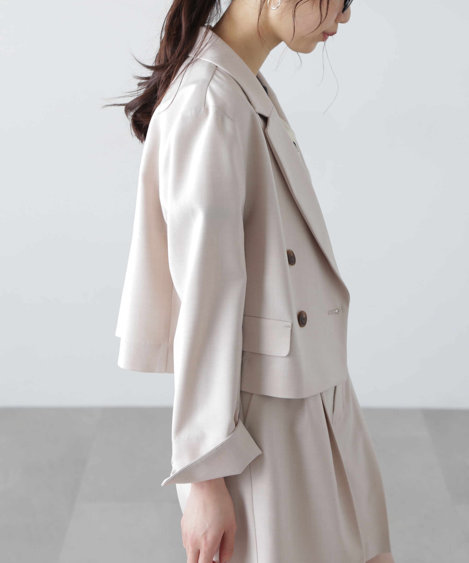  「梳毛調合繊ショートジャケット」|その他|