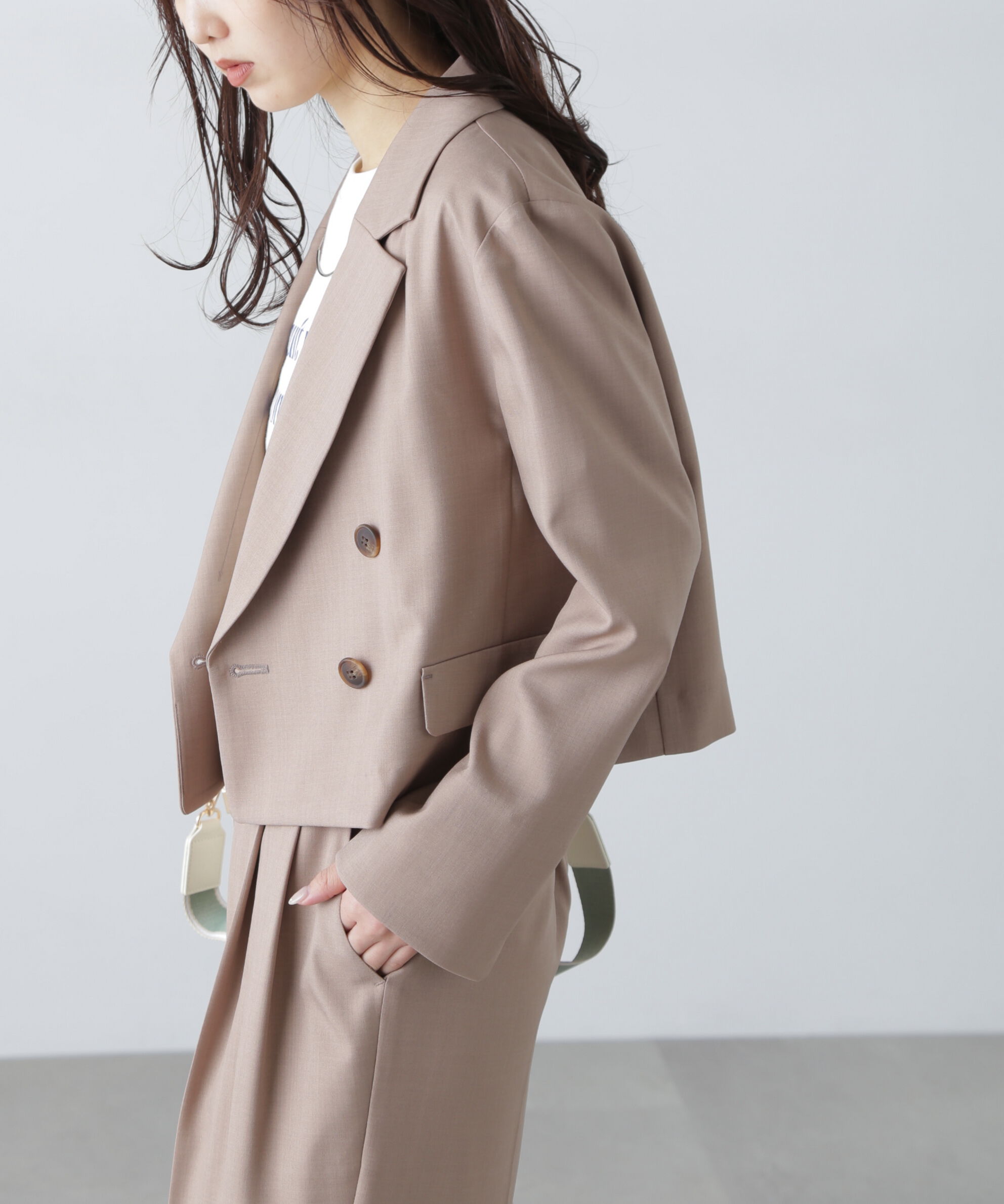  「梳毛調合繊ショートジャケット」|その他|