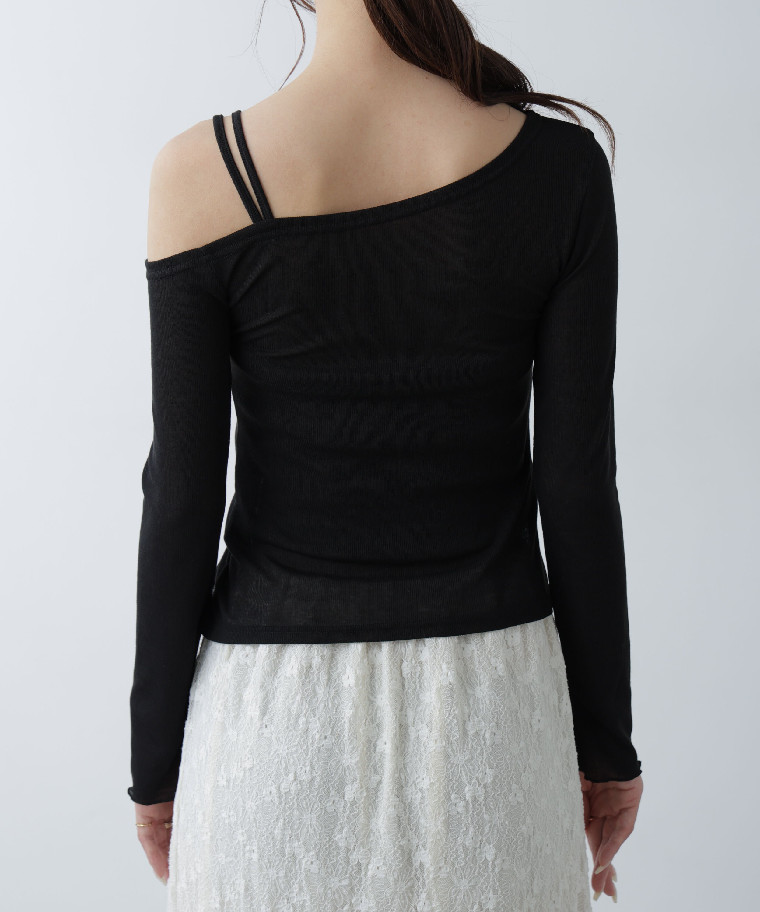  「ワンショルシャーリングテレコカットソー」|Tシャツ・カットソー|