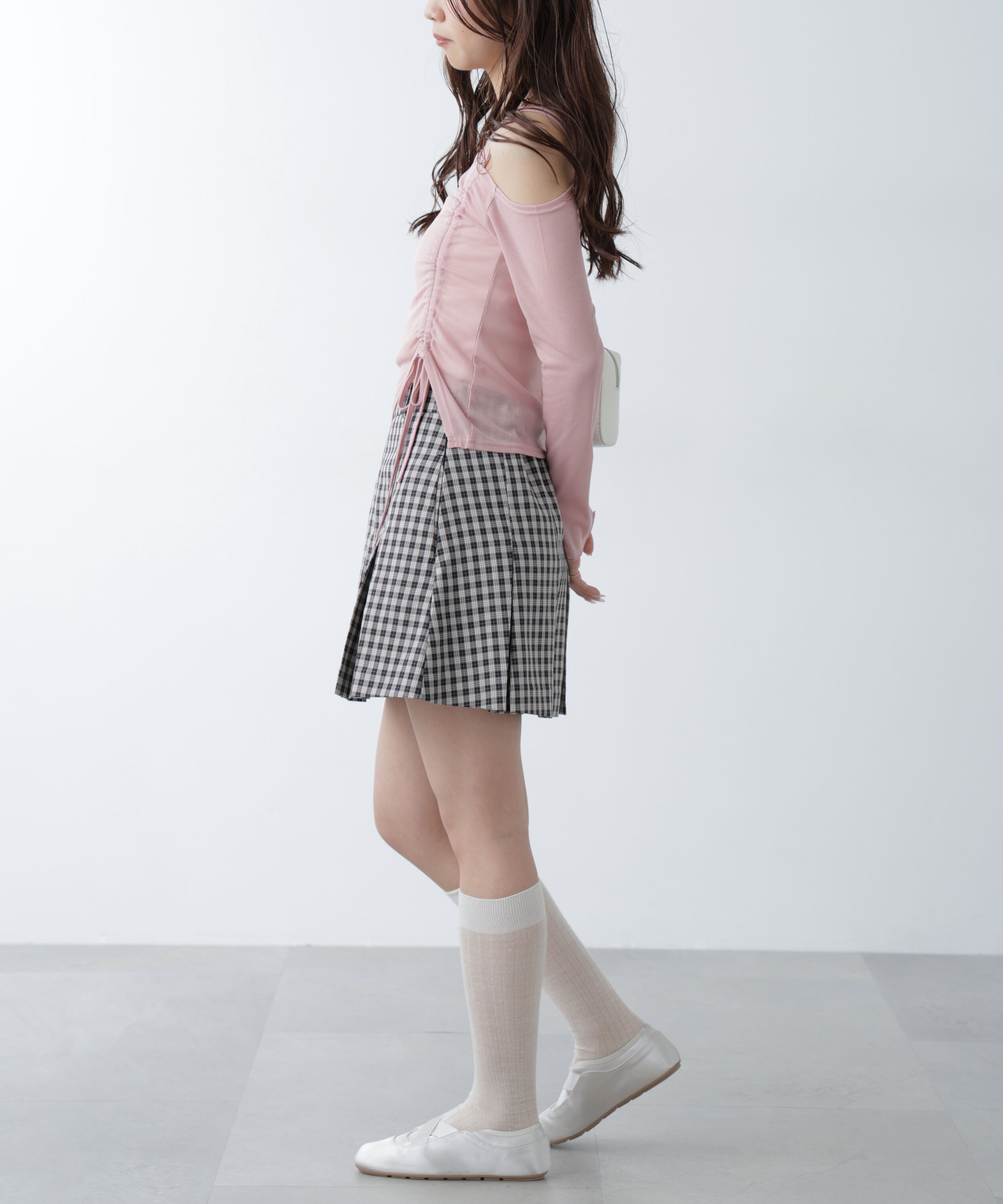  「ワンショルシャーリングテレコカットソー」|Tシャツ・カットソー|