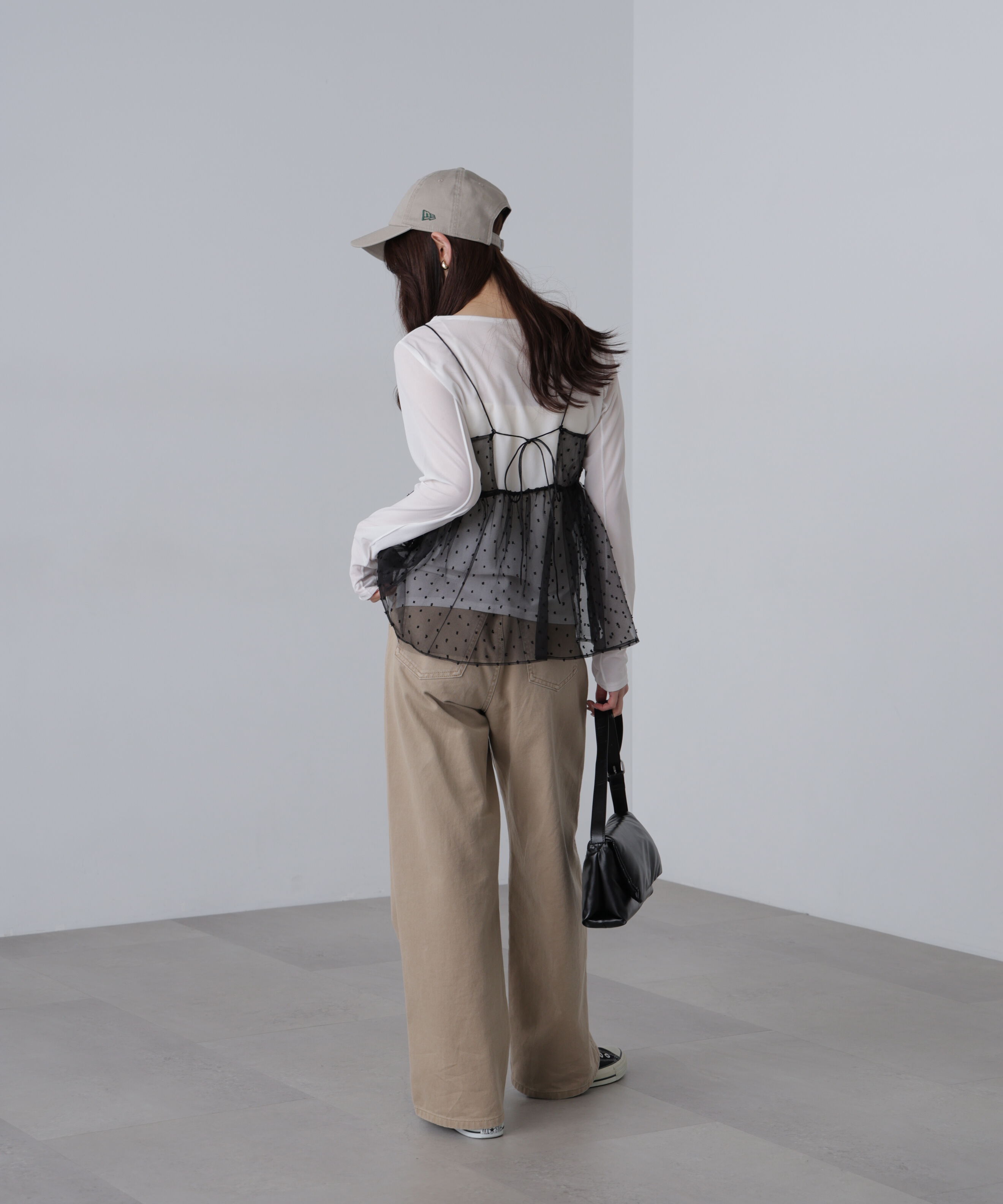  「ドットチュールビスチェ」|シャツ・ブラウス|