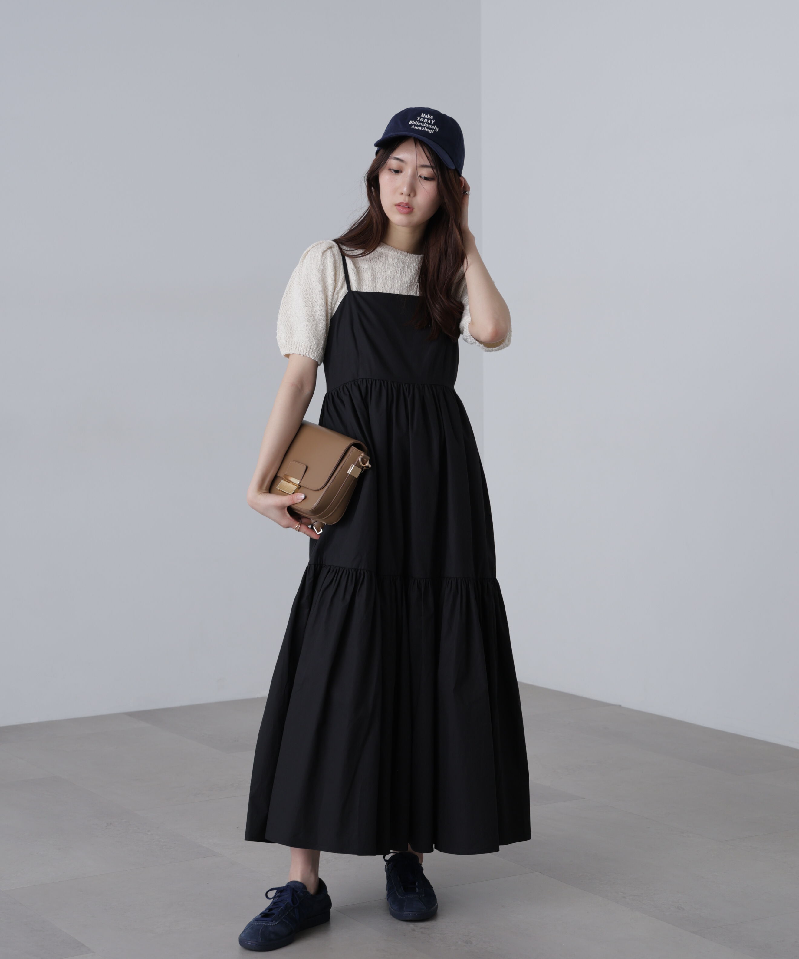  「ティアードキャミソールワンピース」|ワンピース|