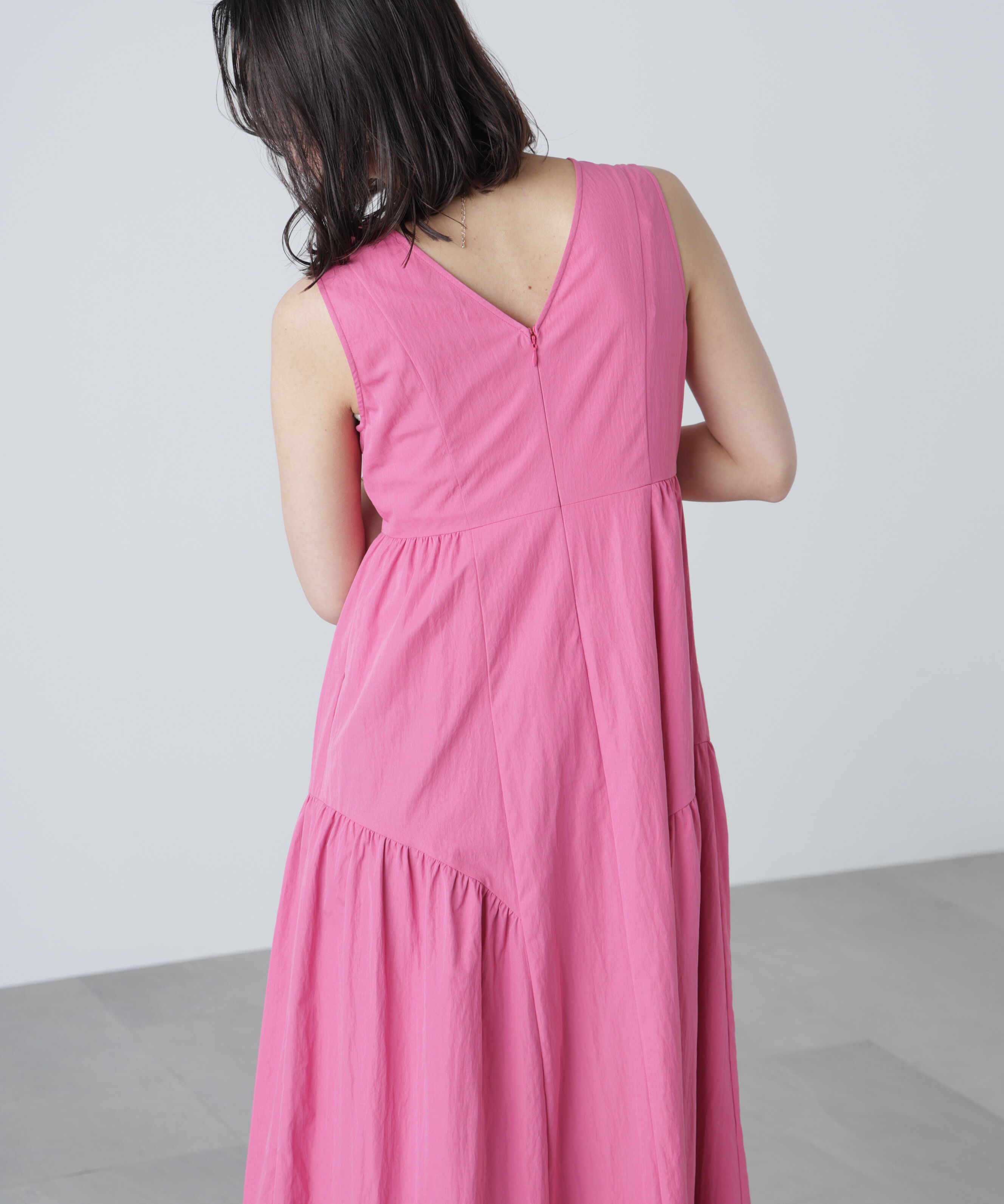  「タイプライターギャザーマキシワンピース」|ワンピース|