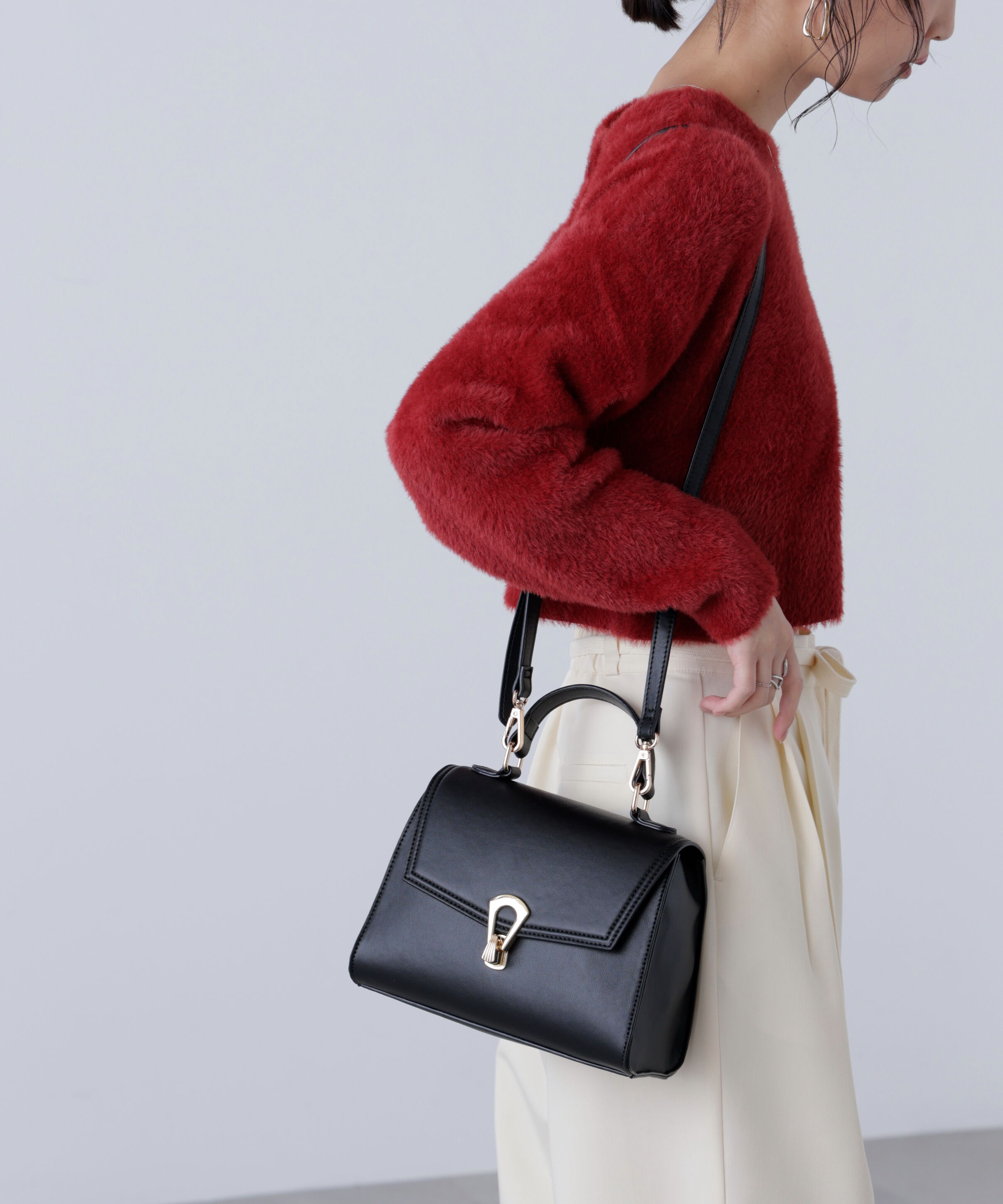  「クリップショルダーバッグ」|その他|ブラック