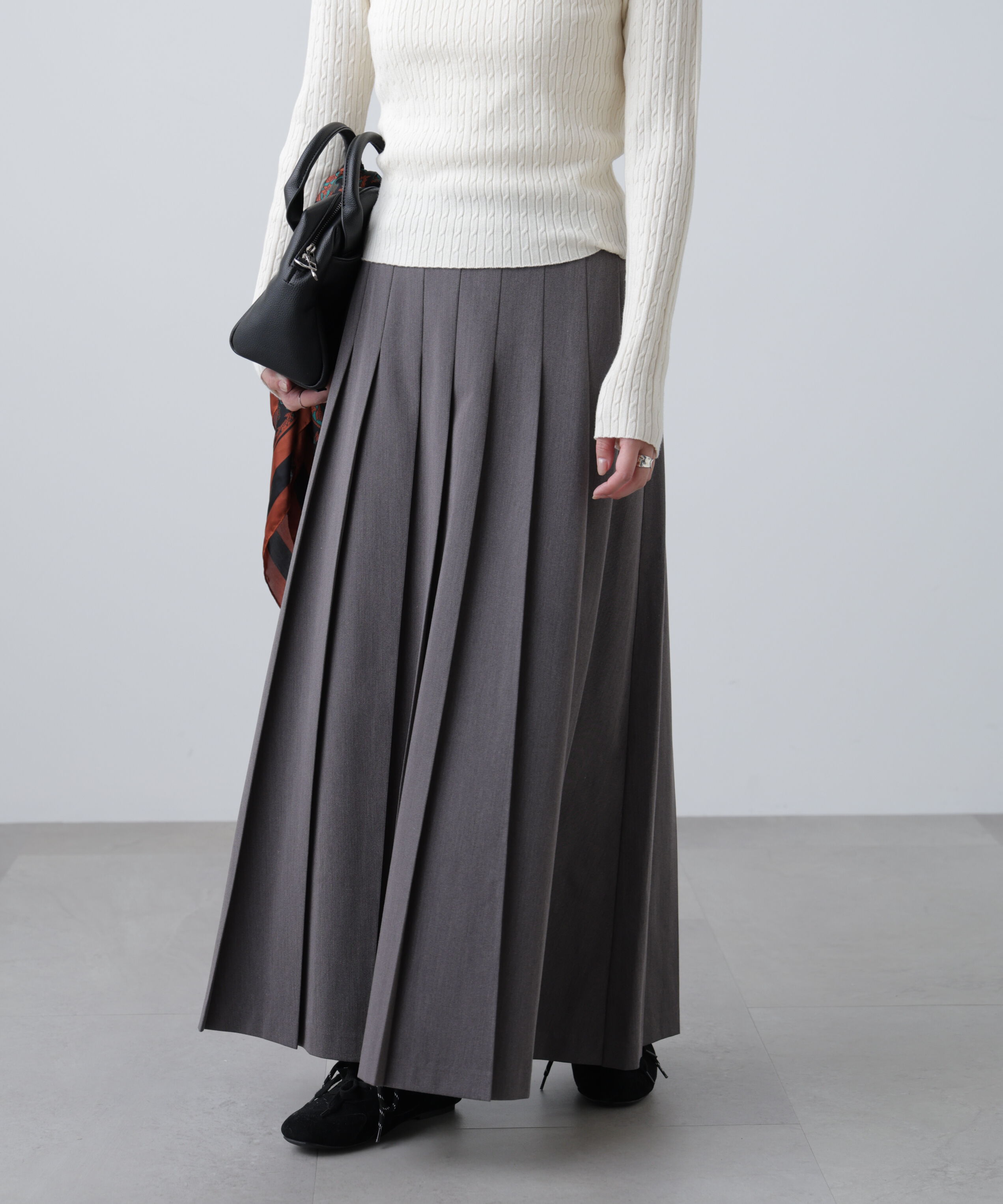  「プリーツロングスカート」|スカート|