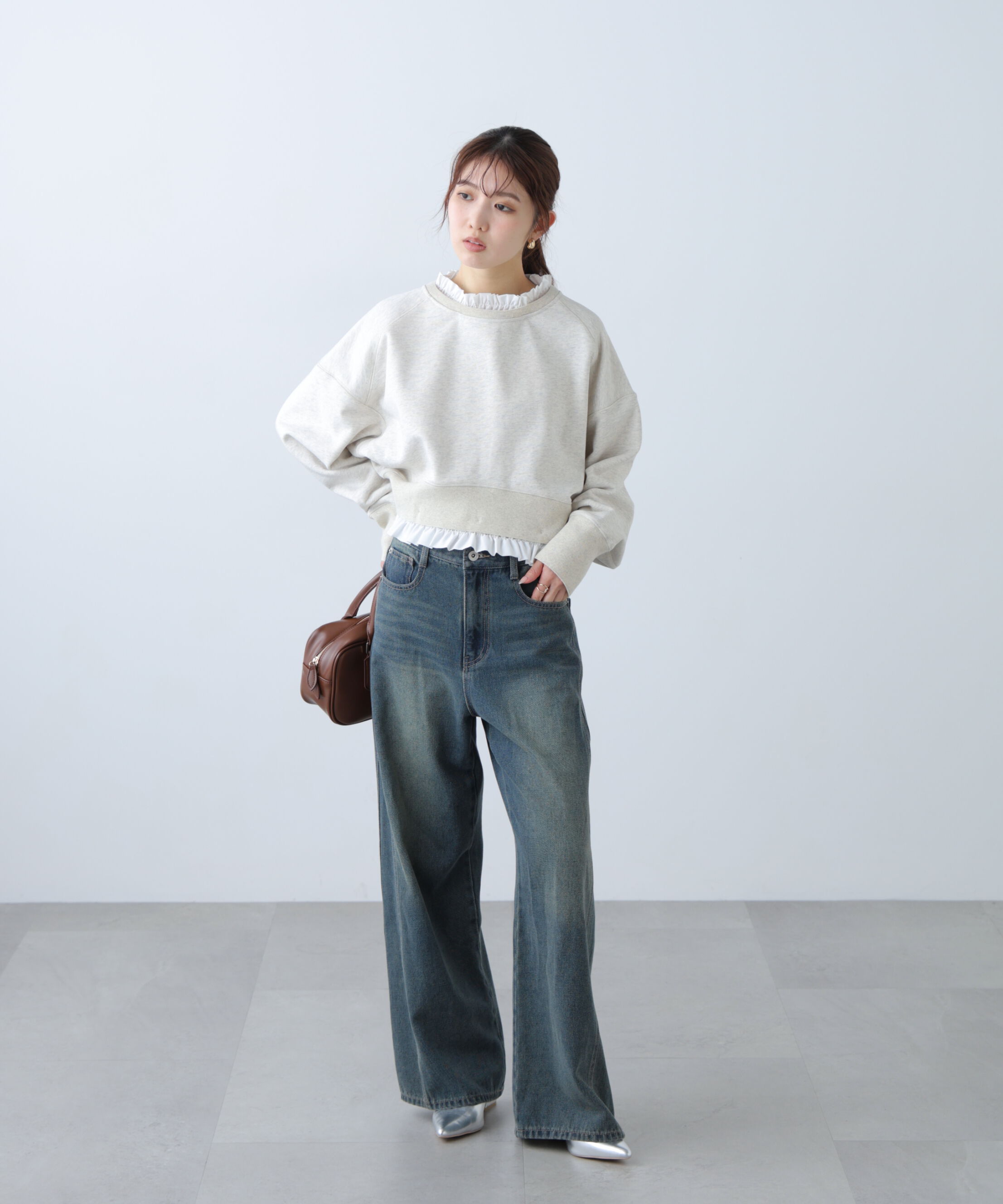  「フリルドッキングスウェット」|Tシャツ・カットソー|