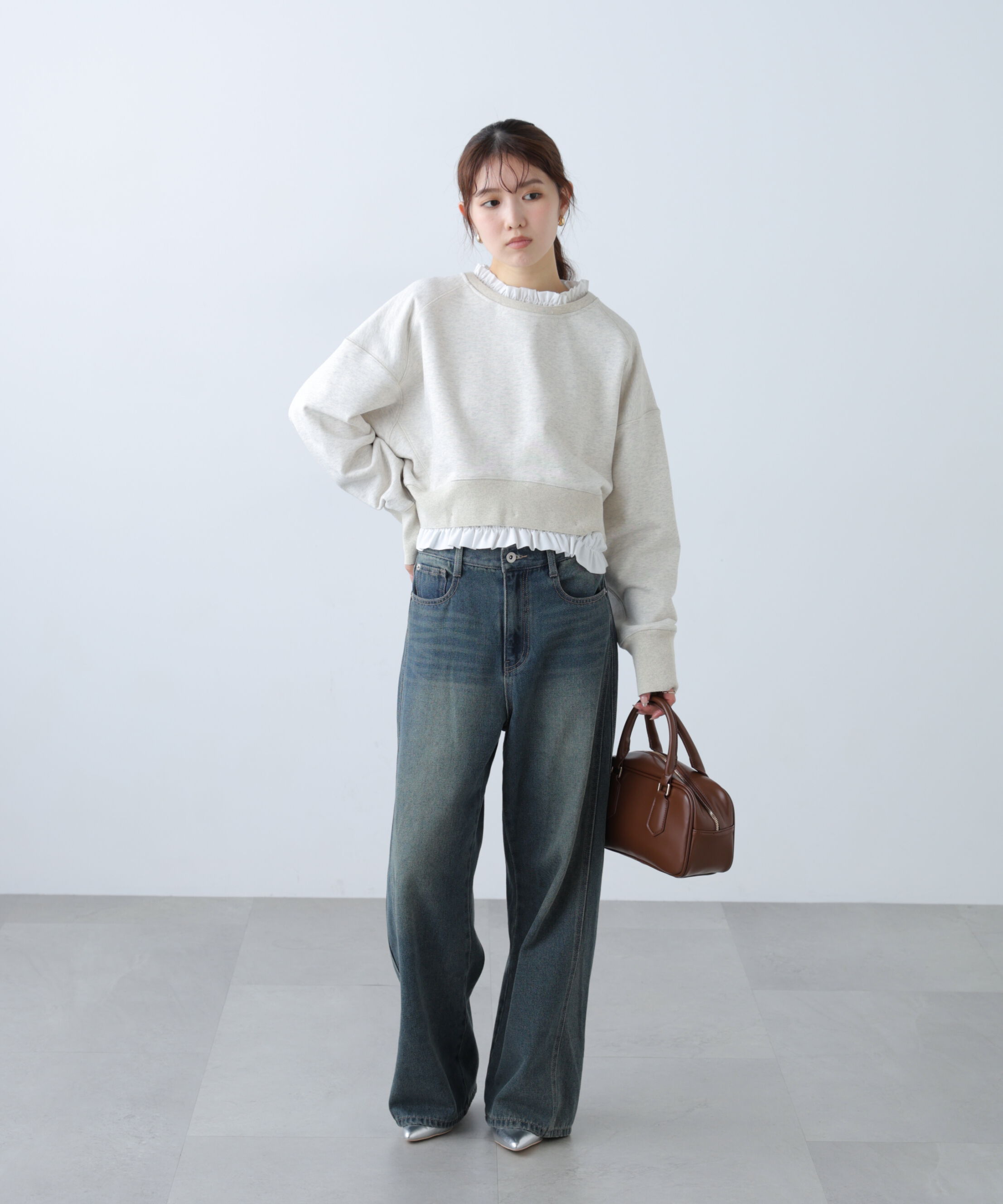  「フリルドッキングスウェット」|Tシャツ・カットソー|