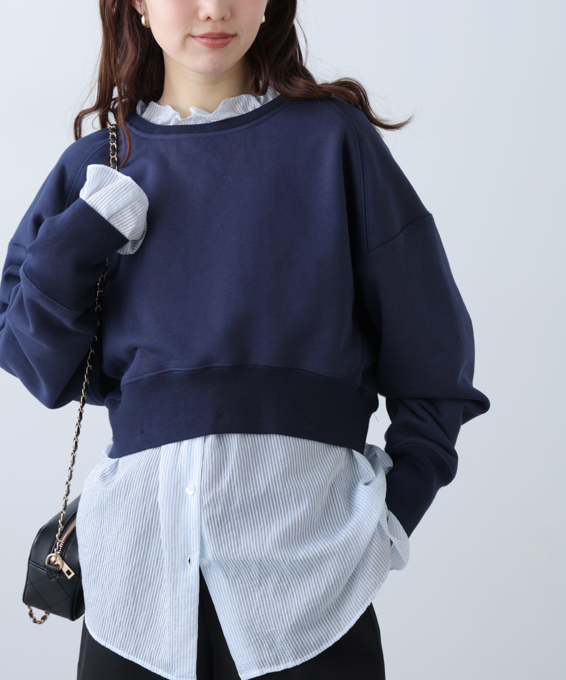  「フリルドッキングスウェット」|Tシャツ・カットソー|