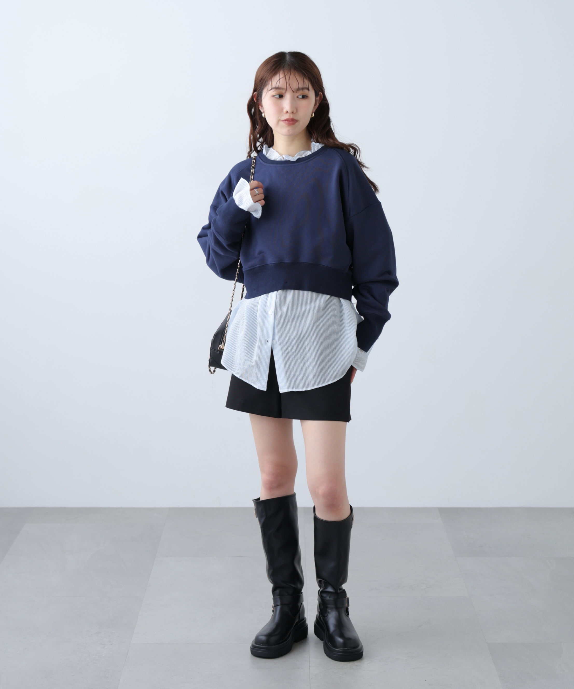  「フリルドッキングスウェット」|Tシャツ・カットソー|